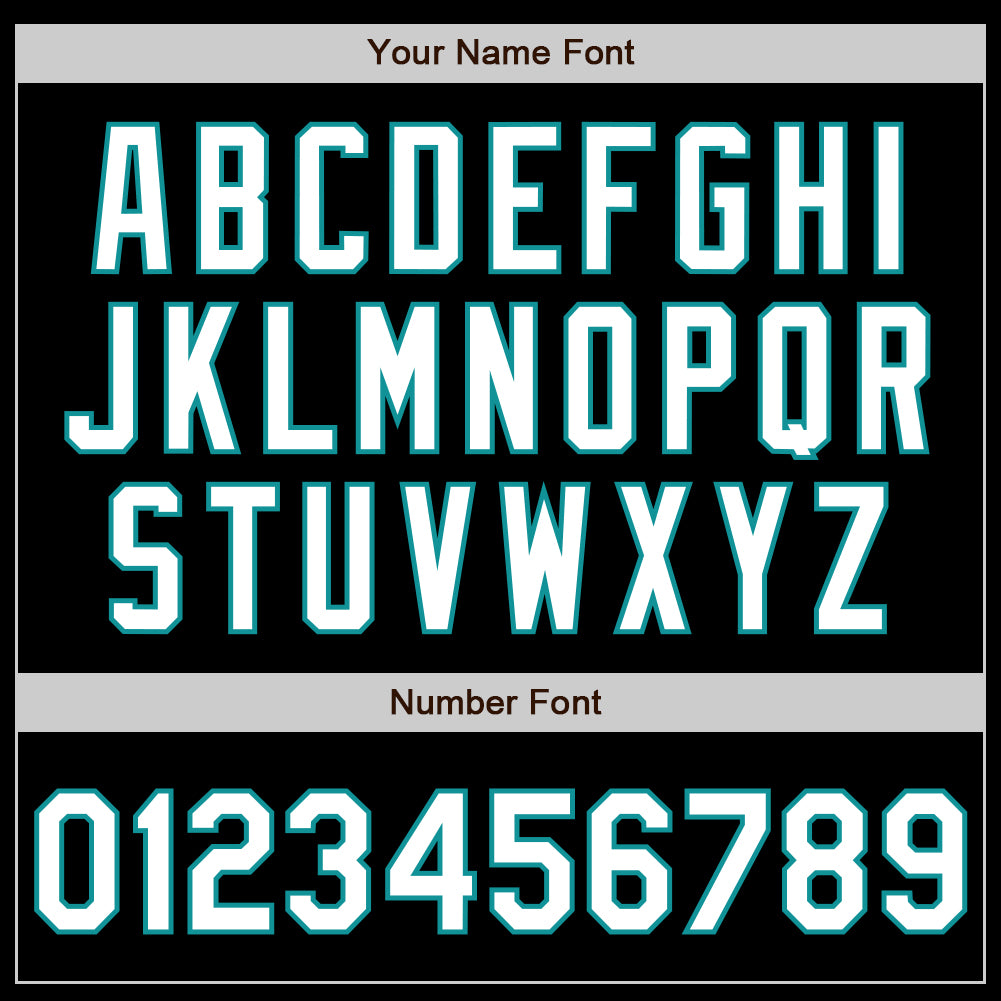 Custom Black White-Teal 3 Colors Arm Shapes Authentic Baseball Jersey - Sky-Custom