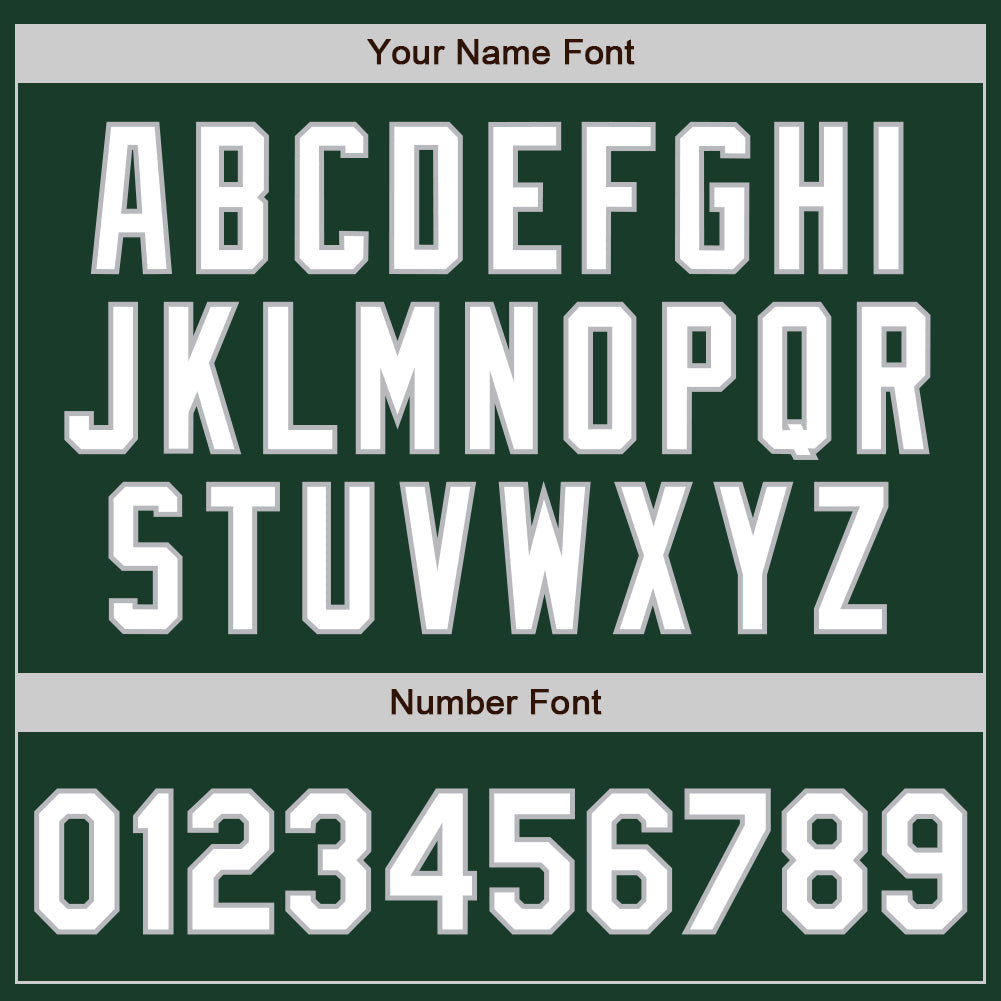 Custom Green White-Gray 3 Colors Arm Shapes Authentic Baseball Jersey - Sky-Custom