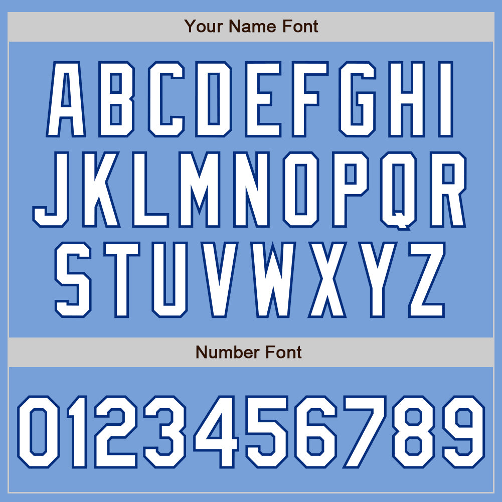 Custom Light Blue White-Royal 3 Colors Arm Shapes Authentic Baseball Jersey - Sky-Custom