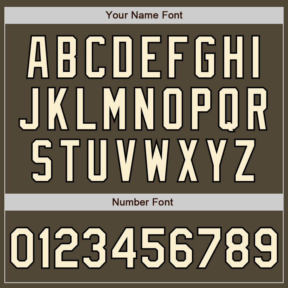 Custom Olive Cream-Black 3 Colors Arm Shapes Authentic Salute To Service Baseball Jersey - Sky-Custom