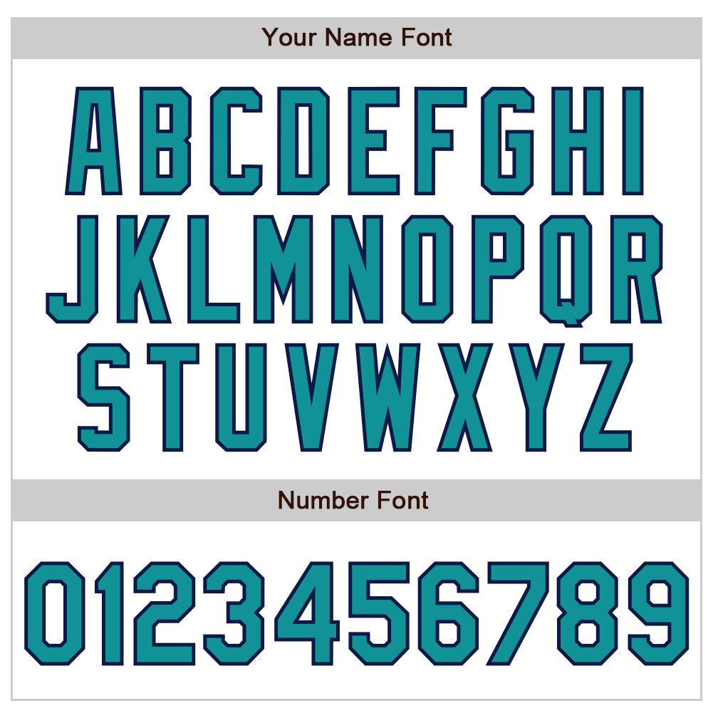 Custom White Teal-Navy 3 Colors Arm Shapes Authentic Baseball Jersey - Sky-Custom