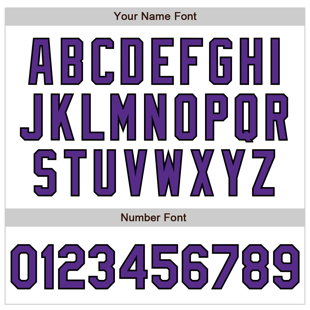 Custom White Purple-Black 3 Colors Arm Shapes Authentic Baseball Jersey - Sky-Custom