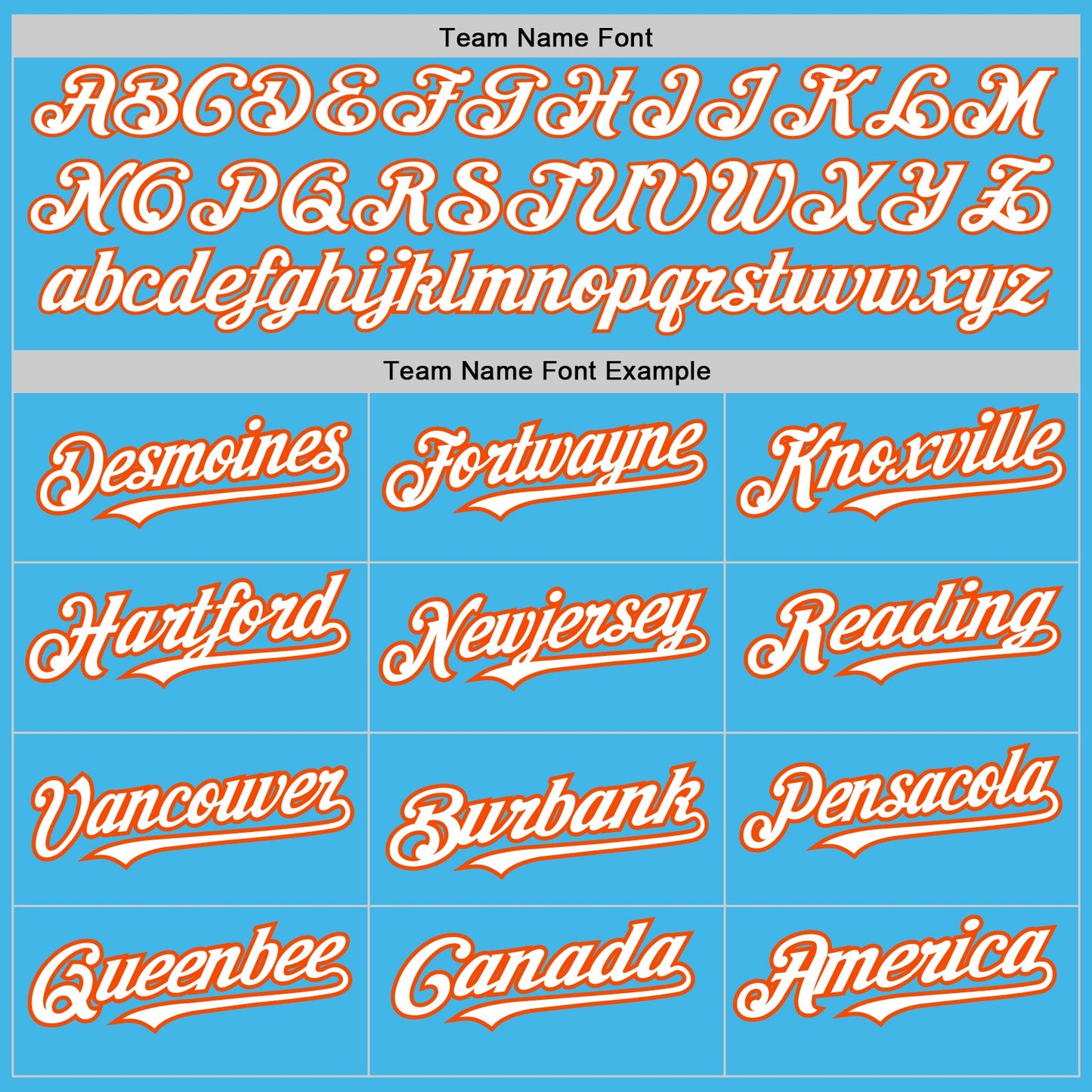 Custom Sky Blue White-Orange 3 Colors Arm Shapes Authentic Baseball Jersey - Sky-Custom