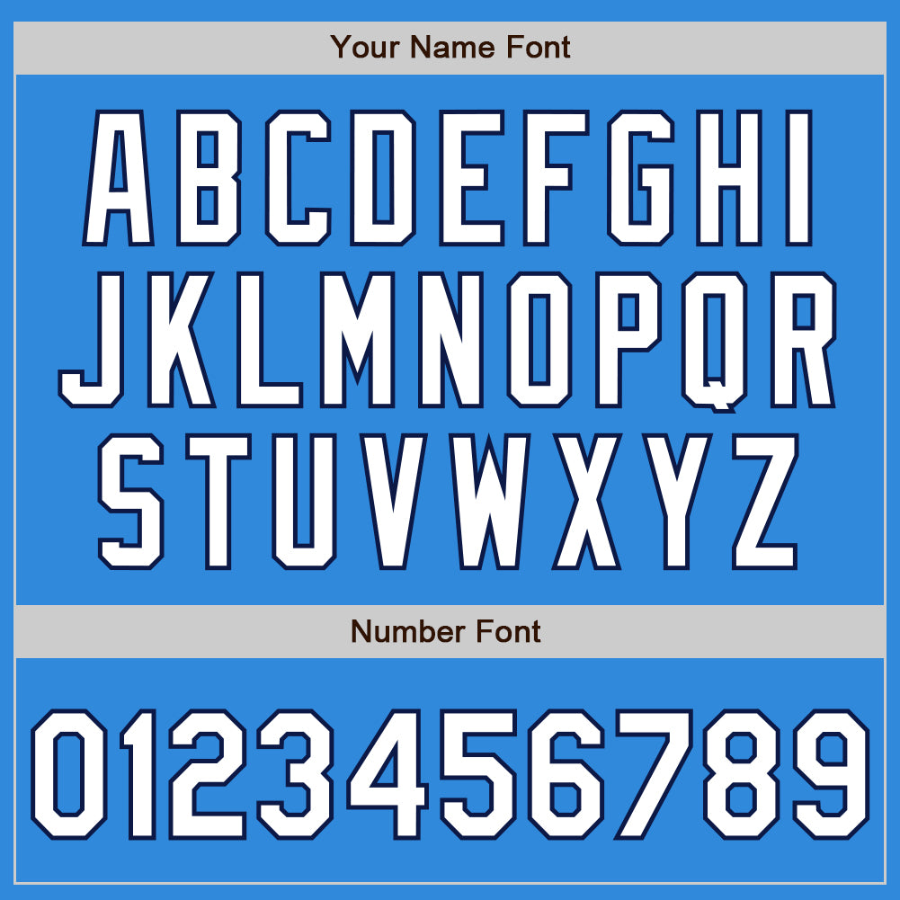 Custom Electric Blue White-Navy 3 Colors Arm Shapes Authentic Baseball Jersey - Sky-Custom