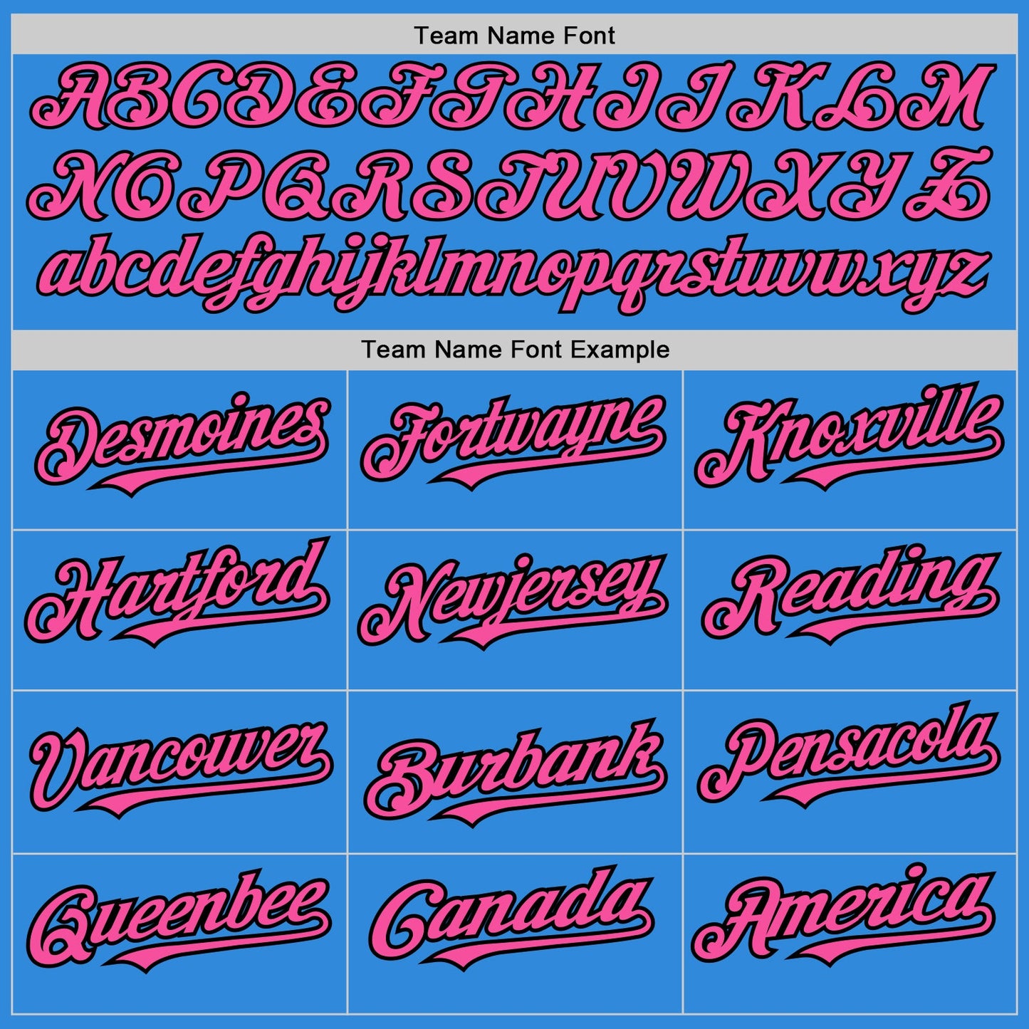 Custom Electric Blue Pink-Black 3 Colors Arm Shapes Authentic Baseball Jersey - Sky-Custom