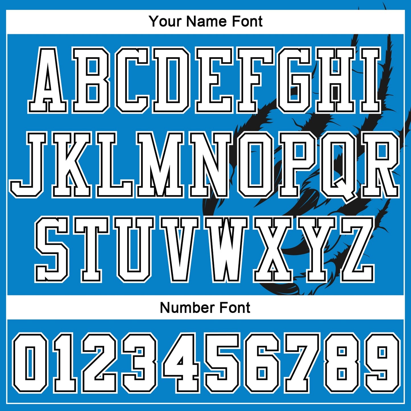 Custom Blue White-Black Animals Claws Round Neck Sublimation Basketball Suit Jersey - Sky-Custom