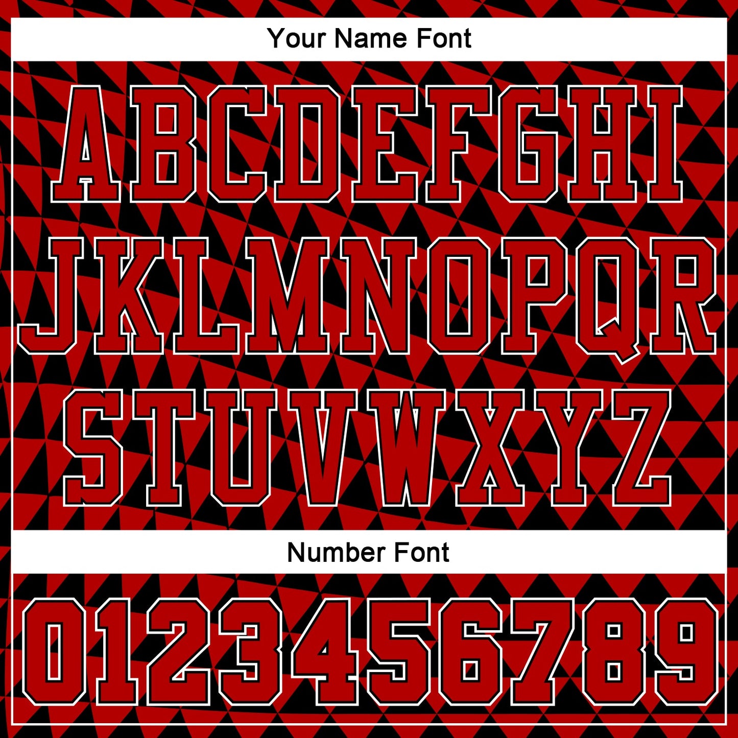 Custom Red Black-White Triangle Shapes Round Neck Sublimation Basketball Suit Jersey - Sky-Custom