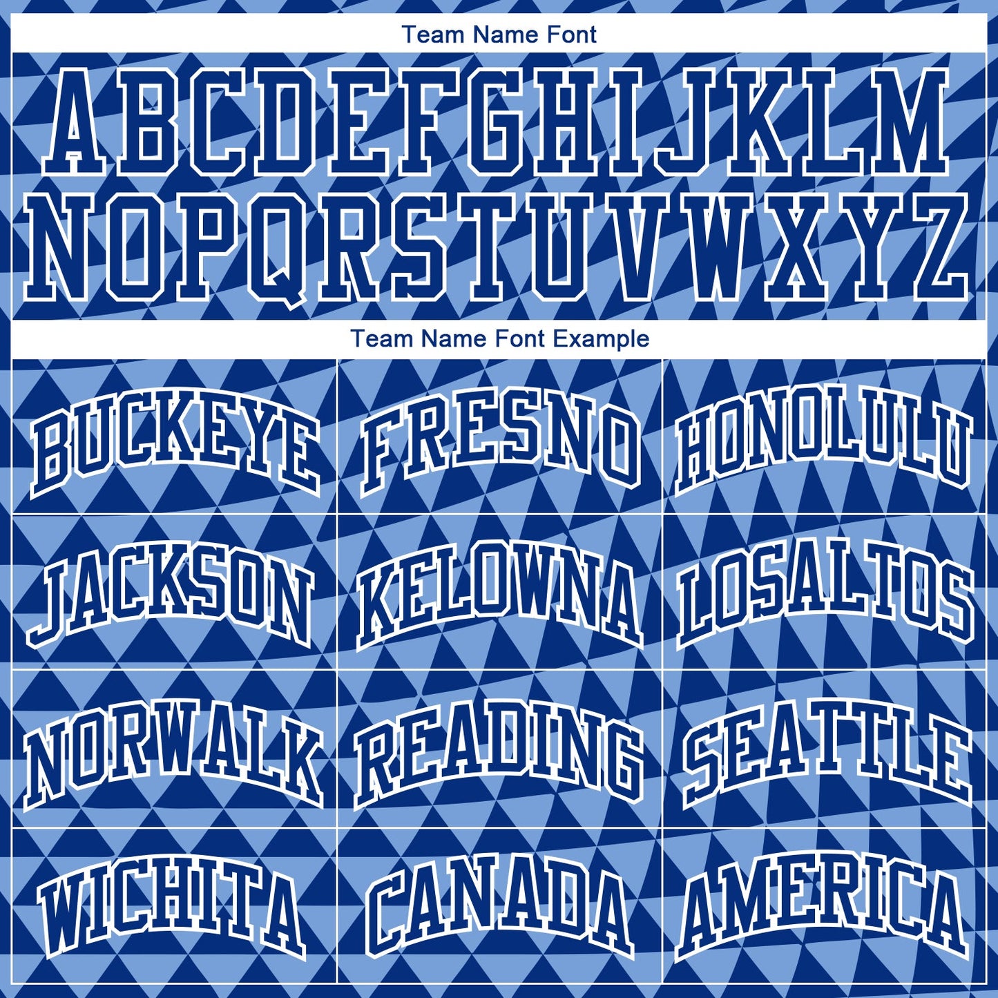 Custom Light Blue Royal-White Triangle Shapes Round Neck Sublimation Basketball Suit Jersey - Sky-Custom