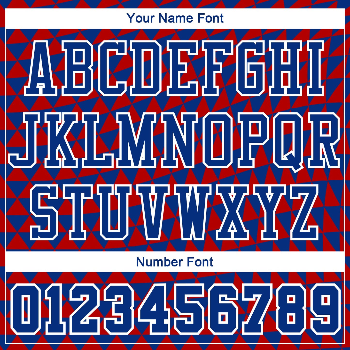 Custom Red Royal-White Triangle Shapes Round Neck Sublimation Basketball Suit Jersey - Sky-Custom