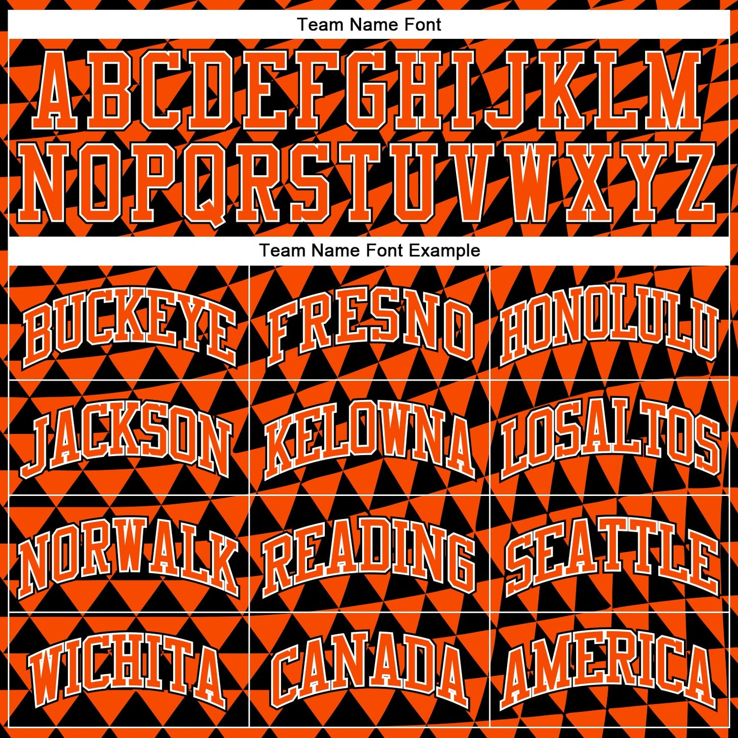 Custom Orange White-Black Triangle Shapes Round Neck Sublimation Basketball Suit Jersey - Sky-Custom