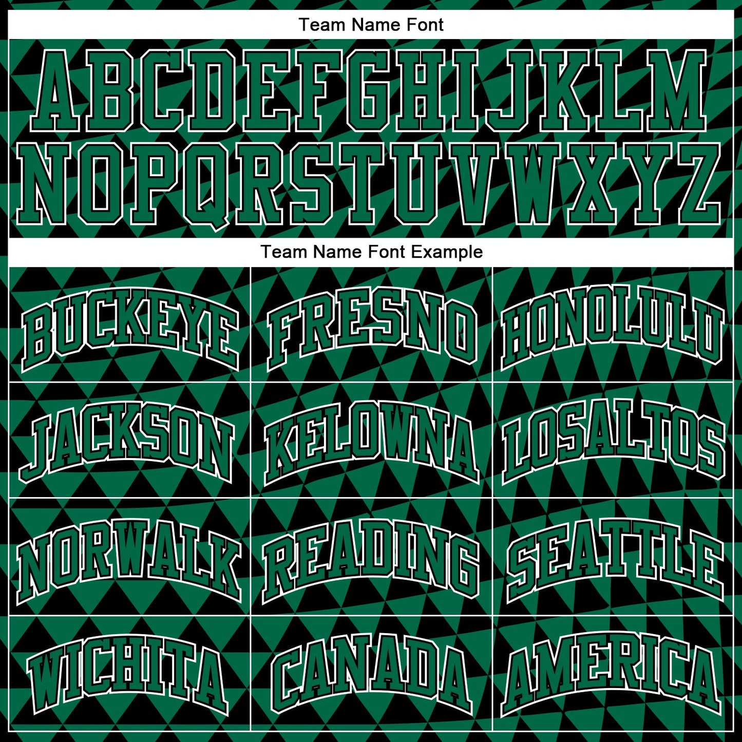 Custom Kelly Green White-Black Triangle Shapes Round Neck Sublimation Basketball Suit Jersey - Sky-Custom