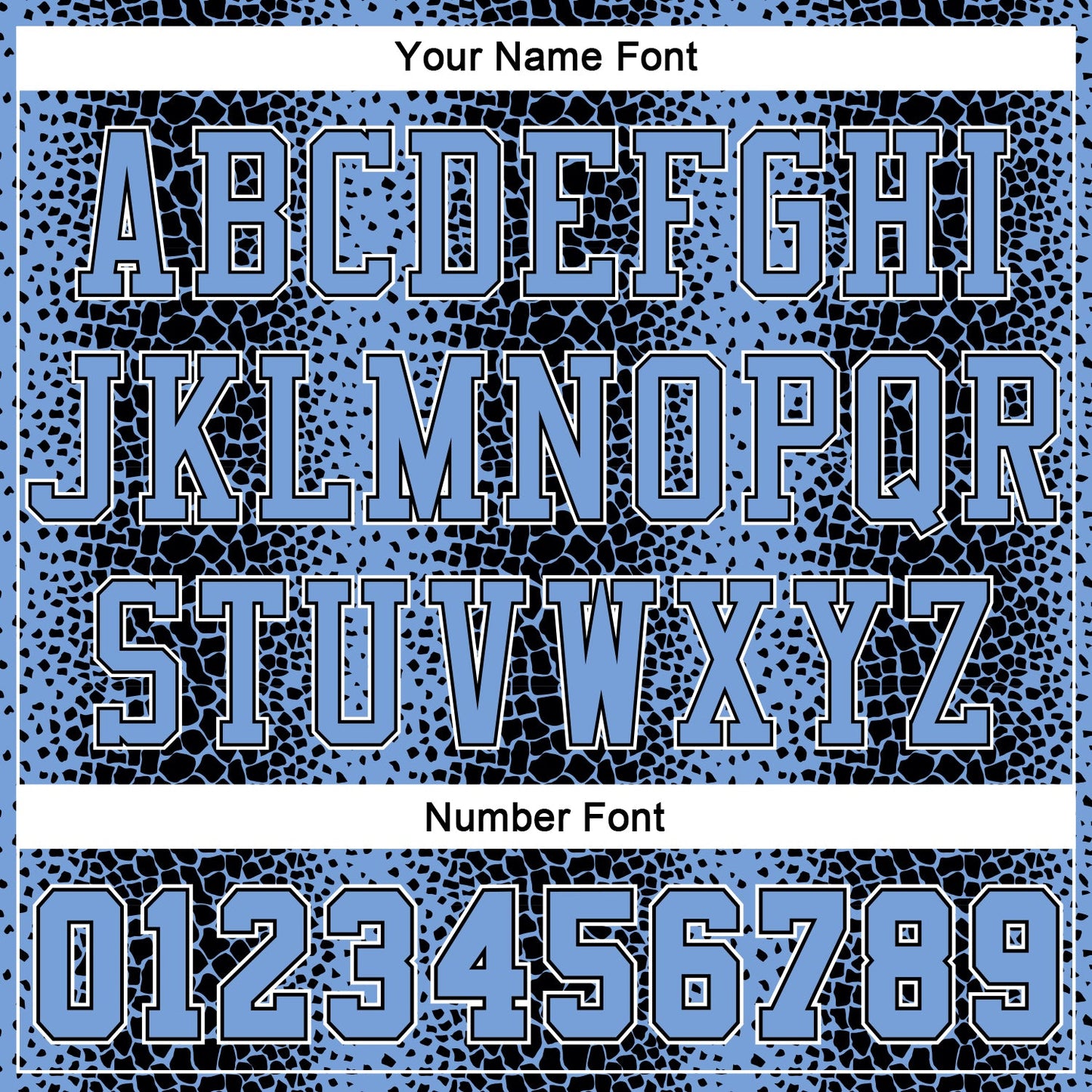 Custom Black Light Blue-White Animal Fur Print Round Neck Sublimation Basketball Suit Jersey - Sky-Custom