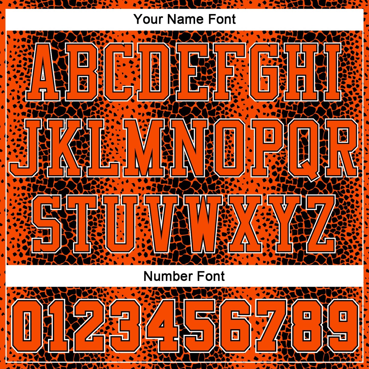 Custom Black Orange-White Animal Fur Print Round Neck Sublimation Basketball Suit Jersey - Sky-Custom