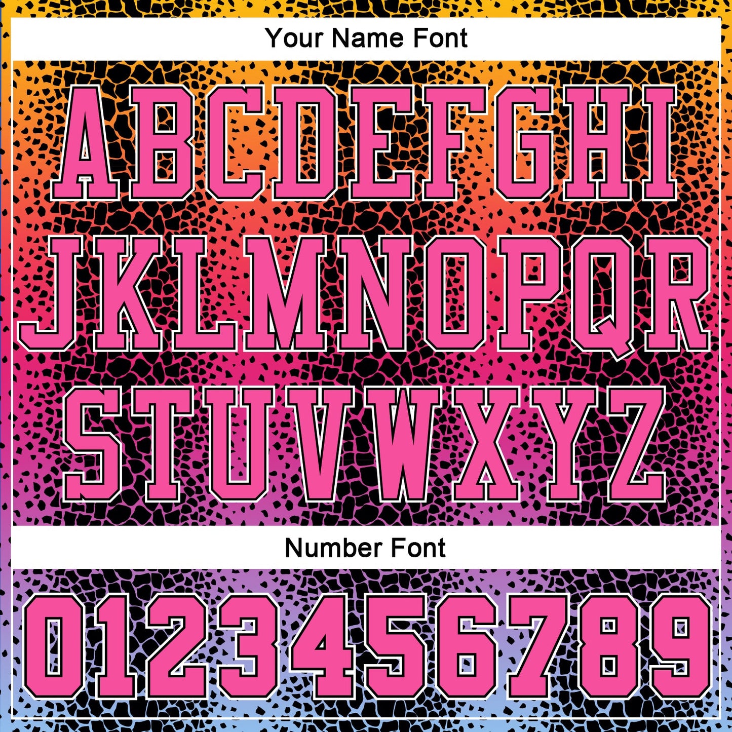 Custom Black Pink-Gold Animal Fur Print Round Neck Sublimation Basketball Suit Jersey - Sky-Custom