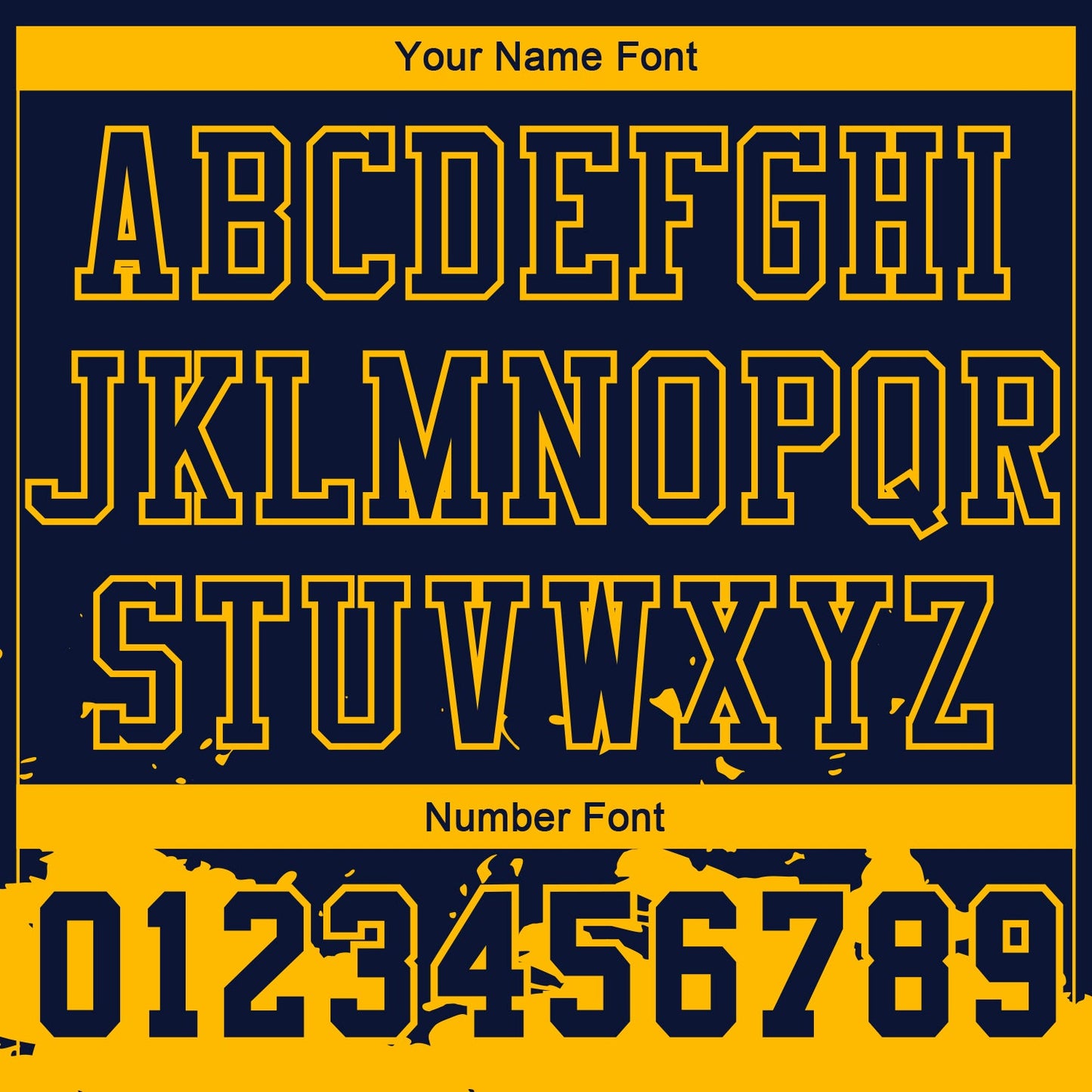 Custom Navy Yellow Color Splash Round Neck Sublimation Basketball Suit Jersey - Sky-Custom