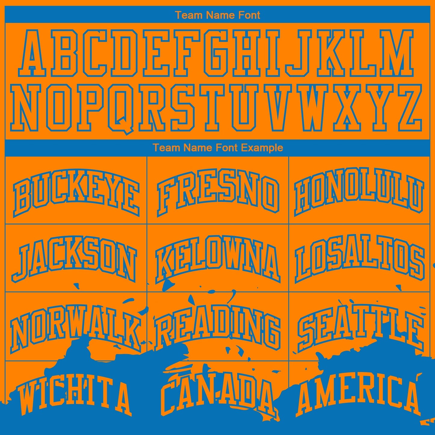 Custom Bay Orange Blue Color Splash Round Neck Sublimation Basketball Suit Jersey - Sky-Custom