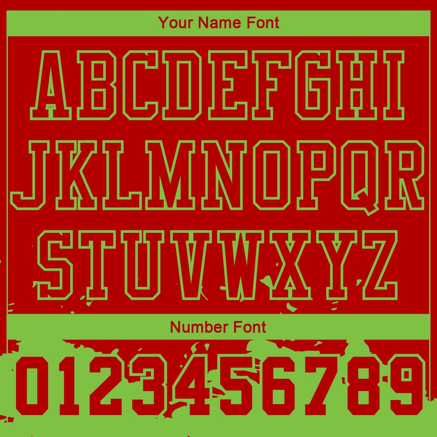 Custom Red Neon Green Color Splash Round Neck Sublimation Basketball Suit Jersey - Sky-Custom