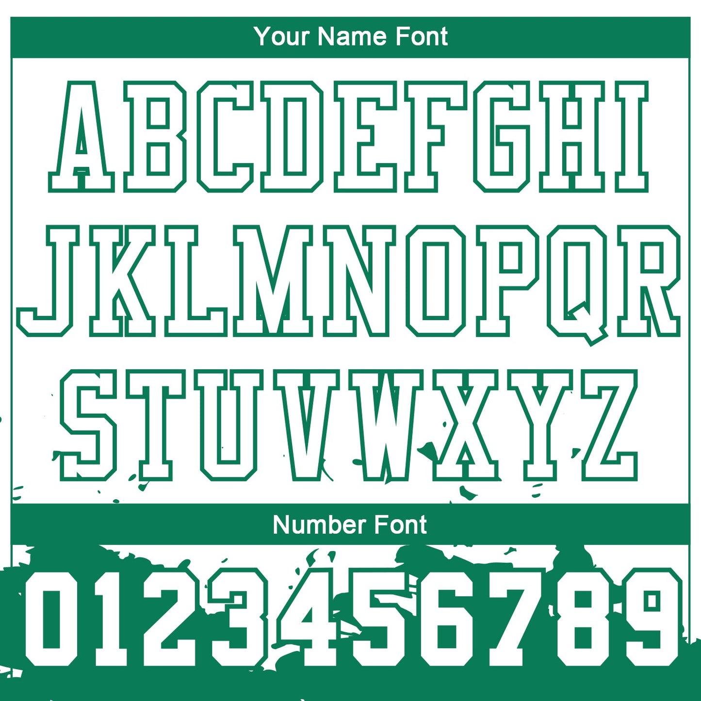 Custom White Kelly Green Color Splash Round Neck Sublimation Basketball Suit Jersey - Sky-Custom