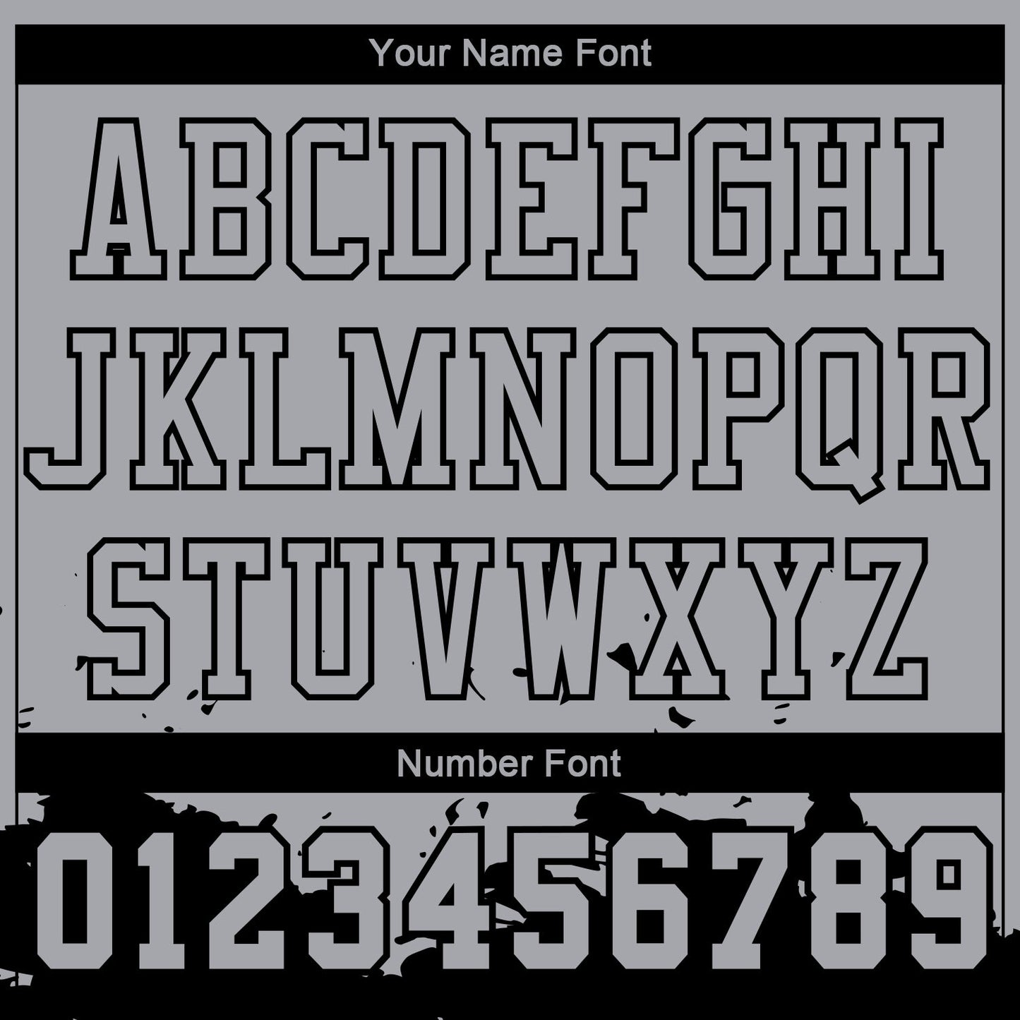 Custom Gray Black Color Splash Round Neck Sublimation Basketball Suit Jersey - Sky-Custom