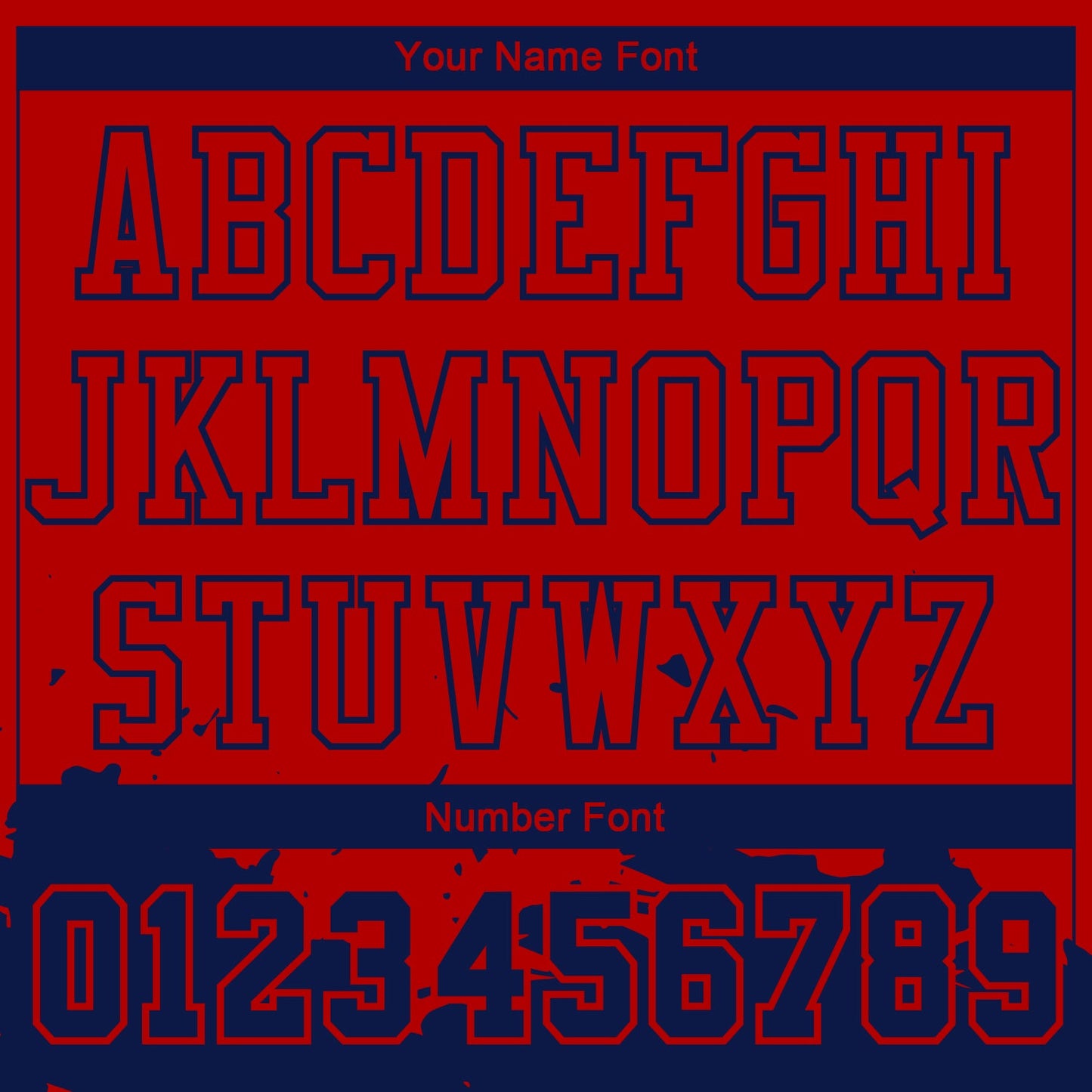 Custom Red Navy Color Splash Round Neck Sublimation Basketball Suit Jersey - Sky-Custom