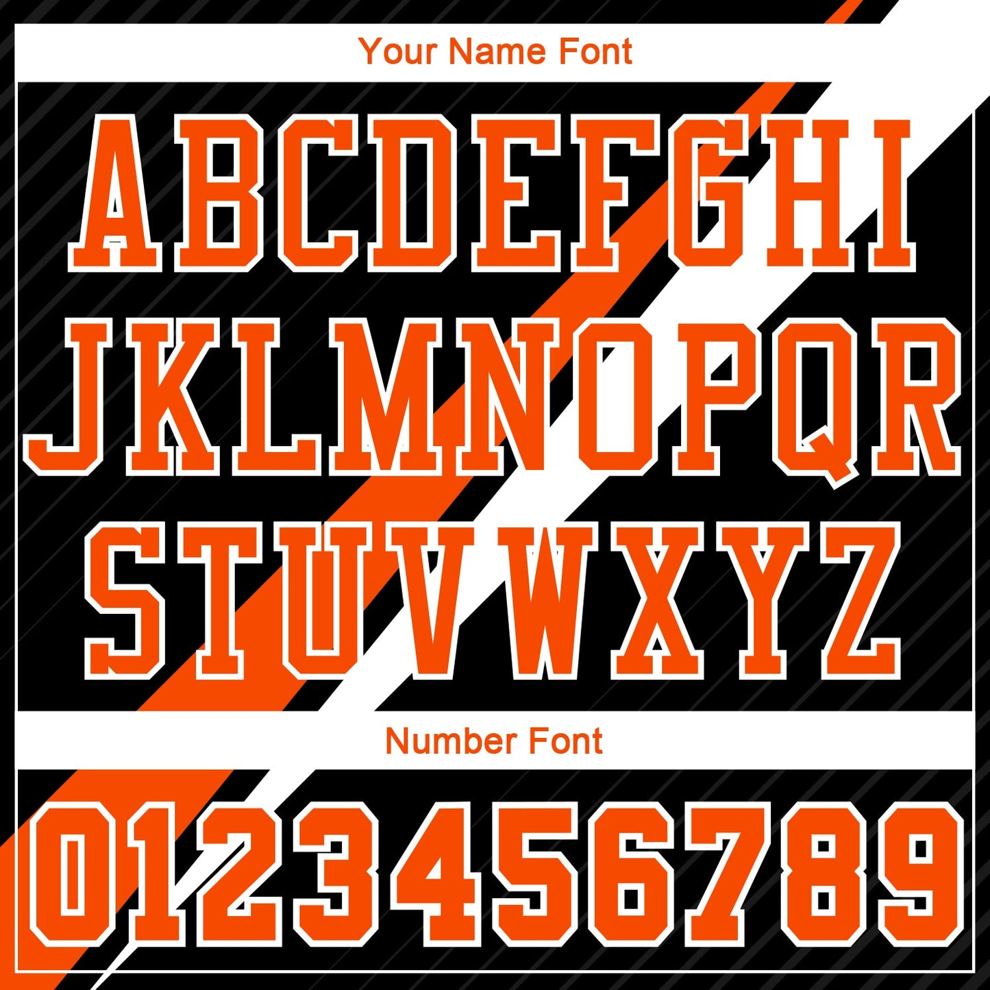Custom Black Orange-White Diagonal Lines Round Neck Sublimation Basketball Suit Jersey - Sky-Custom
