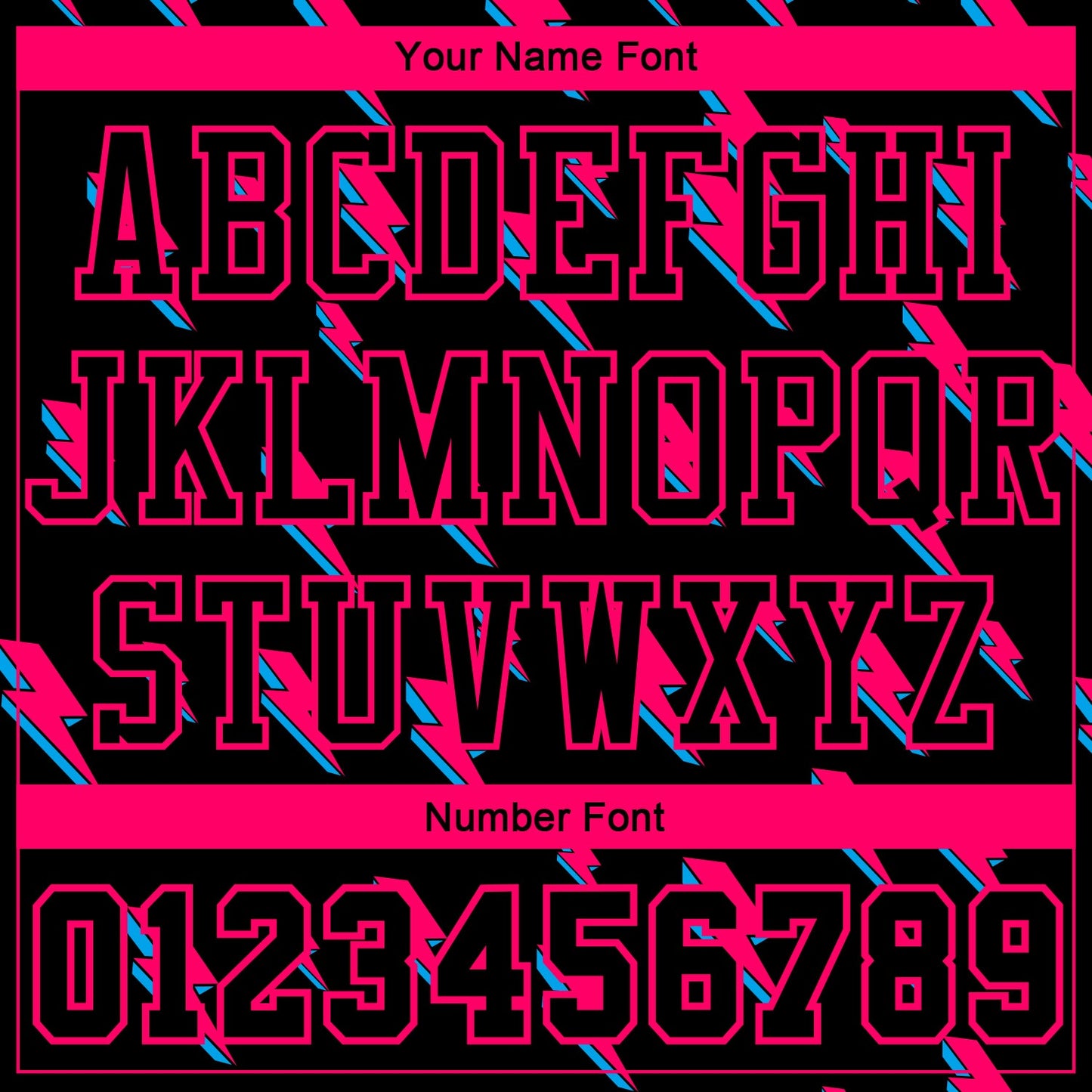 Custom Black Pink Lightning Shapes Round Neck Sublimation Basketball Suit Jersey - Sky-Custom