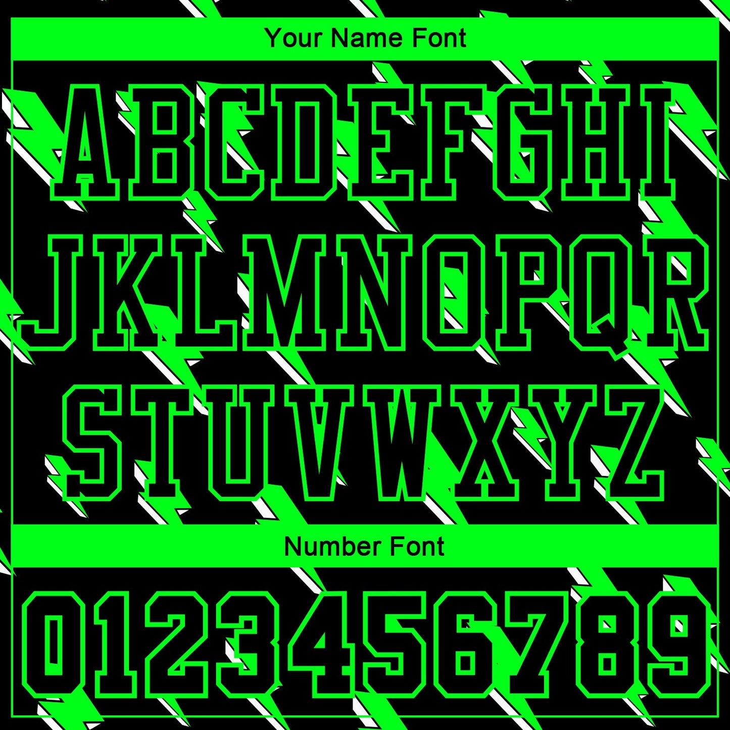 Custom Black Neon Green Lightning Shapes Round Neck Sublimation Basketball Suit Jersey - Sky-Custom