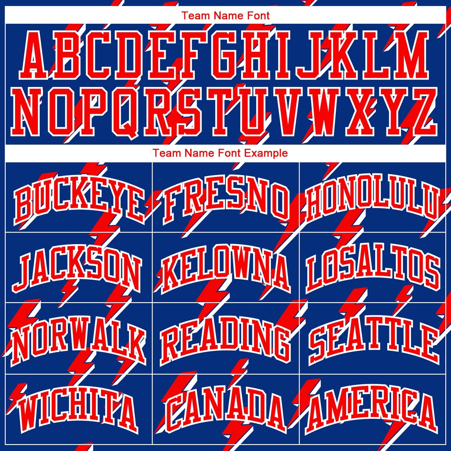 Custom Royal Red-White Lightning Shapes Round Neck Sublimation Basketball Suit Jersey - Sky-Custom