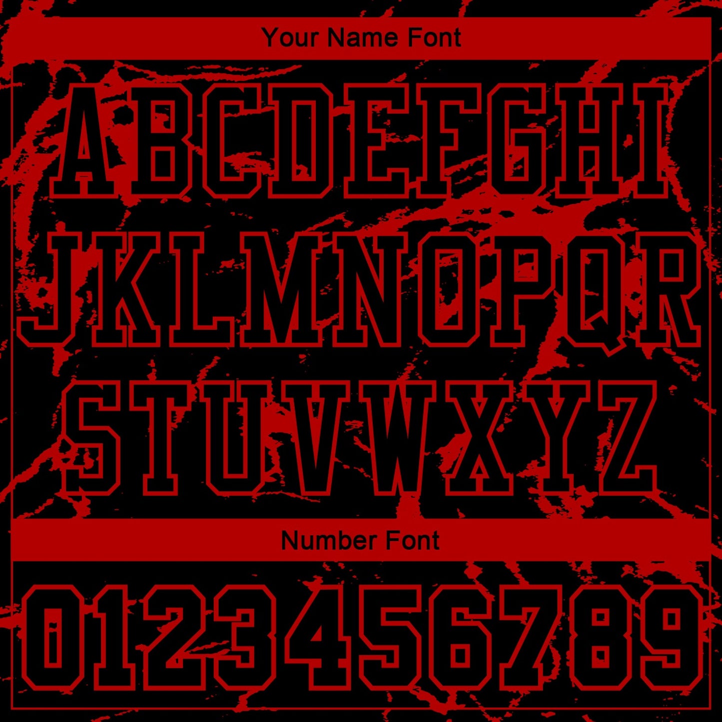 Custom Black Red Abstract Grunge Art Round Neck Sublimation Basketball Suit Jersey - Sky-Custom