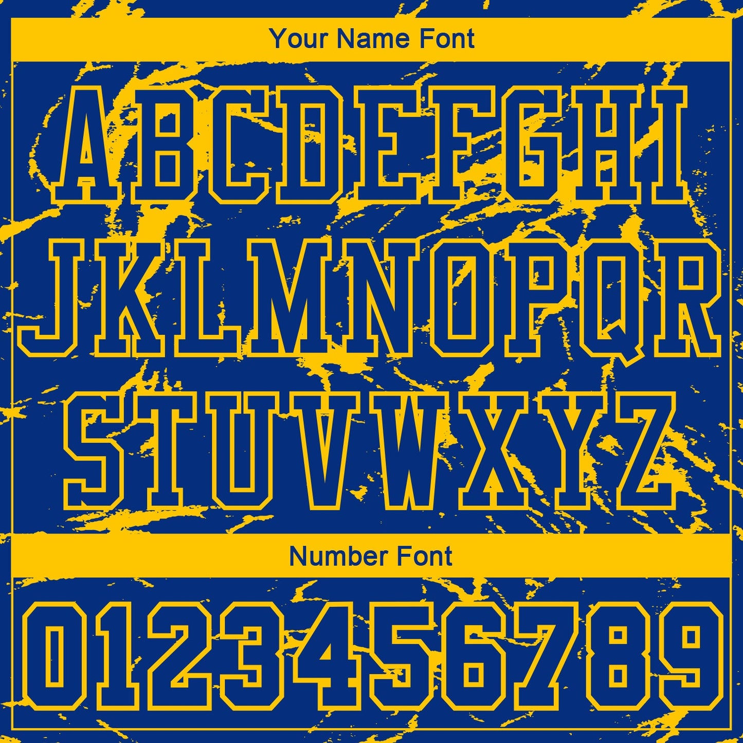 Custom Royal Gold Abstract Grunge Art Round Neck Sublimation Basketball Suit Jersey - Sky-Custom