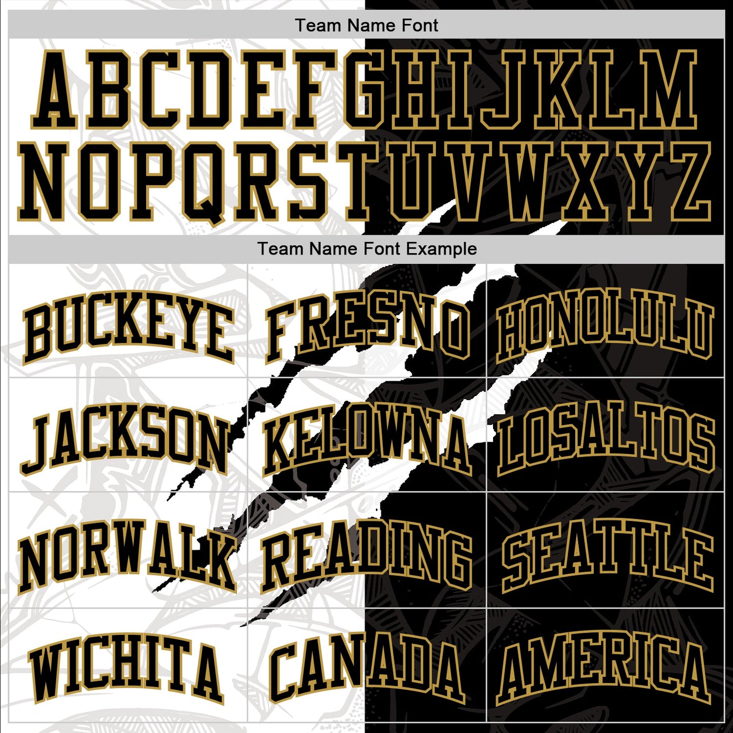 Custom Graffiti Pattern Black Old Gold-White Scratch Round Neck Sublimation Basketball Suit Jersey - Sky-Custom