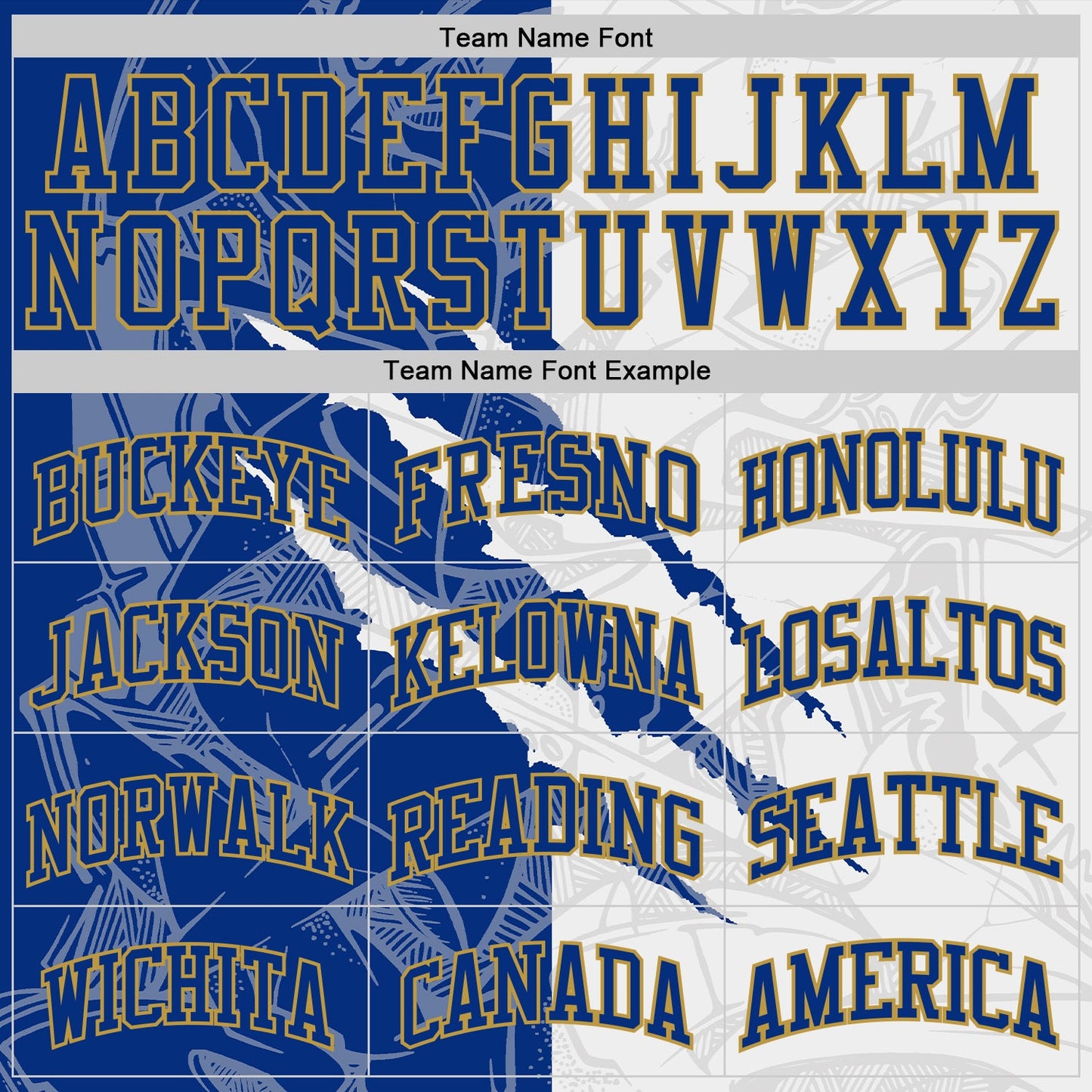 Custom Graffiti Pattern Royal White-Old Gold Scratch Round Neck Sublimation Basketball Suit Jersey - Sky-Custom