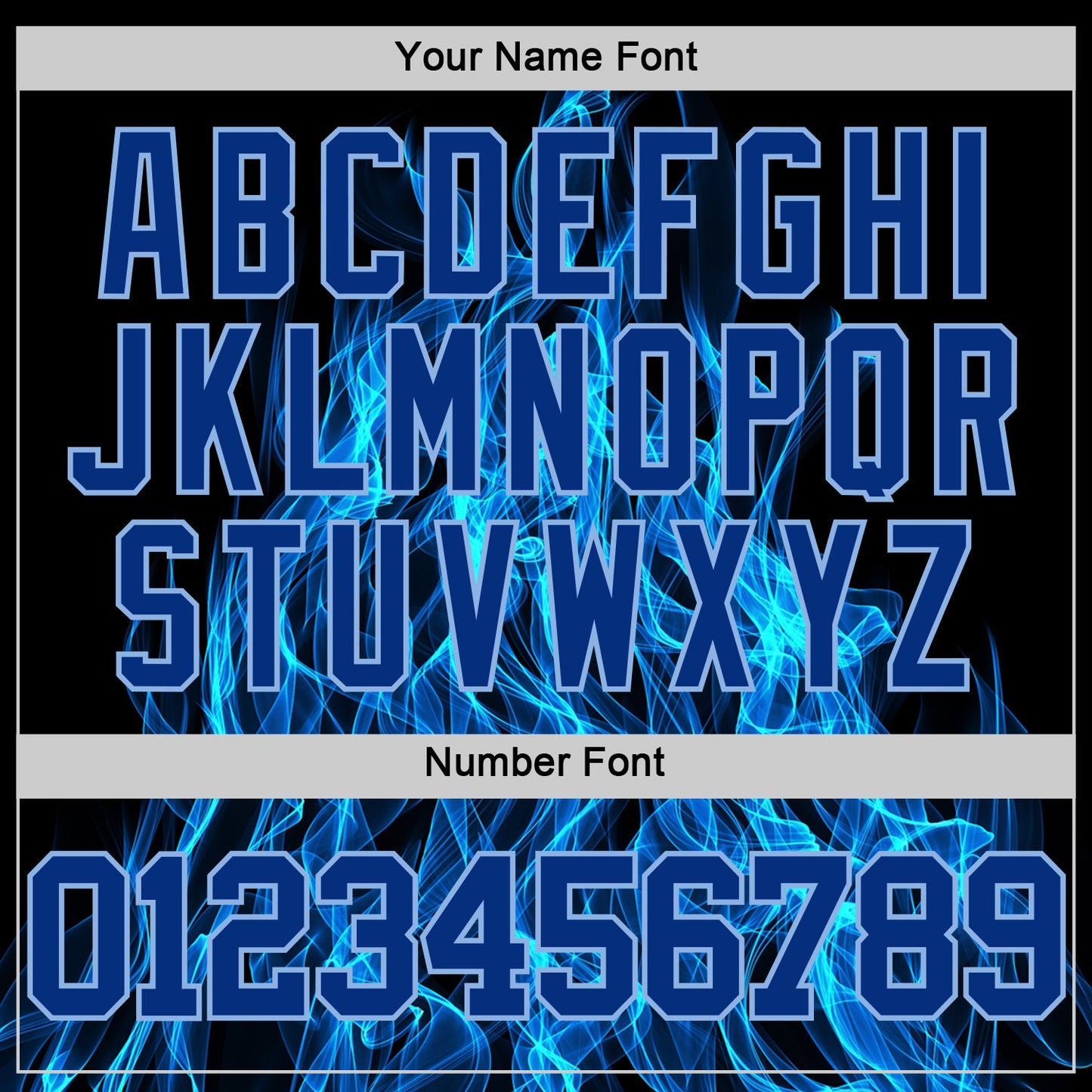 Custom Black Royal-Light Blue Flame Round Neck Sublimation Basketball Suit Jersey - Sky-Custom