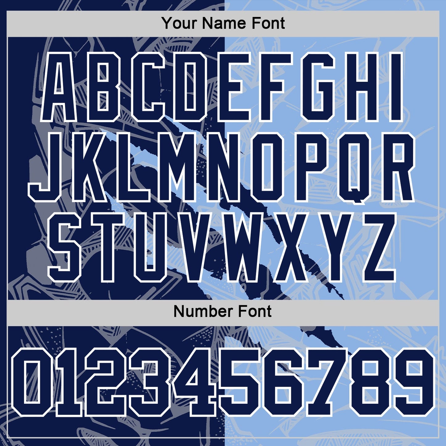 Custom Graffiti Pattern Navy Light Blue-White Scratch Round Neck Sublimation Basketball Suit Jersey - Sky-Custom