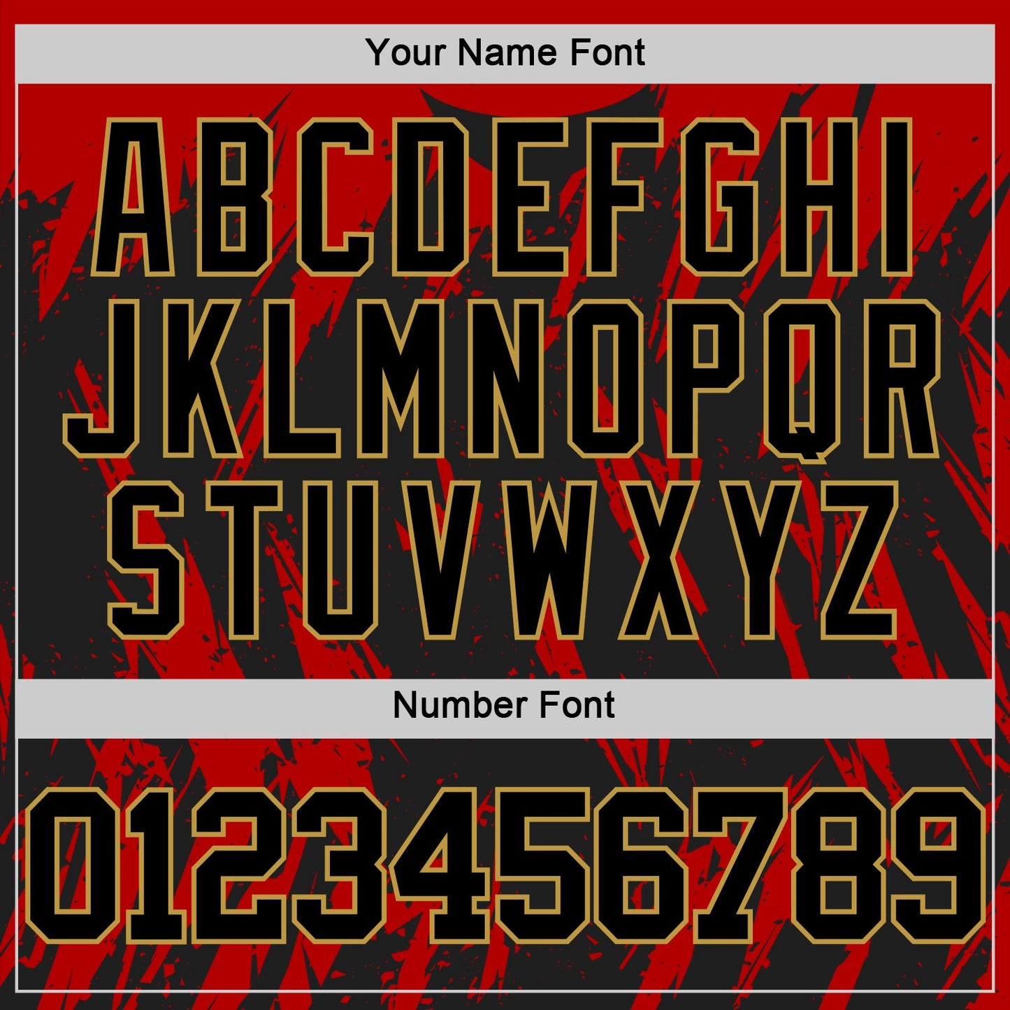 Custom Black Red-Old Gold Splash Round Neck Sublimation Basketball Suit Jersey - Sky-Custom