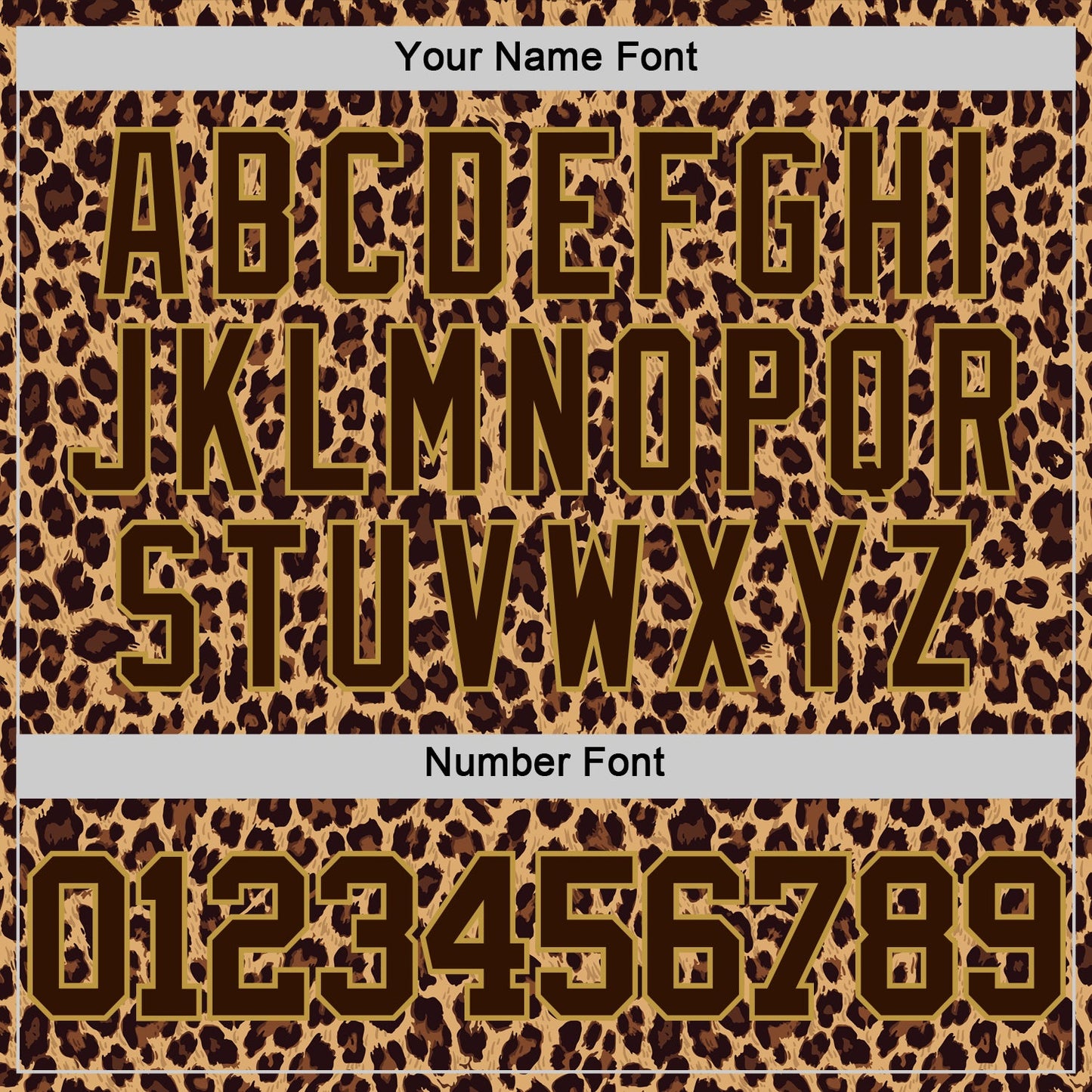 Custom Brown Old Gold Leopard Print Round Neck Sublimation Basketball Suit Jersey - Sky-Custom