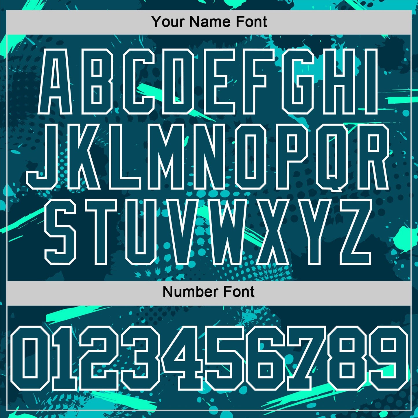 Custom Green Aqua-White Splash Round Neck Sublimation Basketball Suit Jersey - Sky-Custom