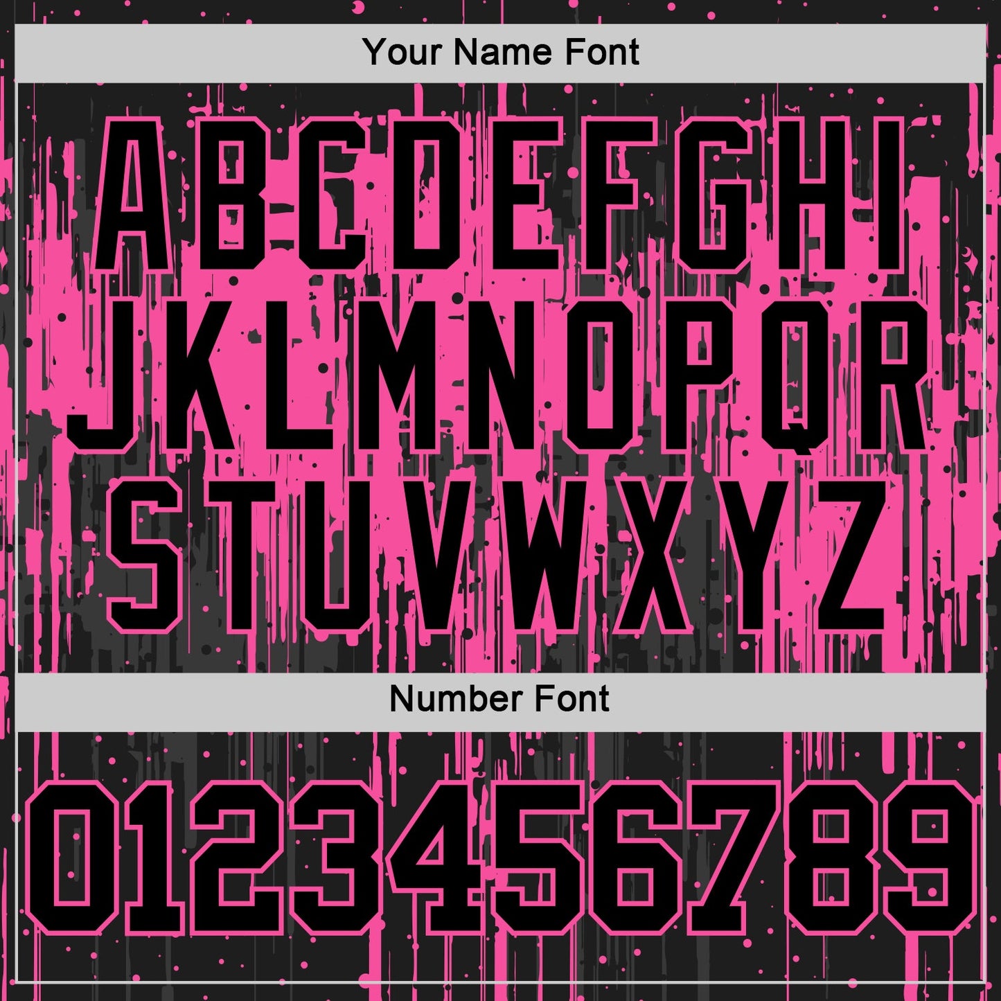 Custom Black Pink Dripping Splatter Art Round Neck Sublimation Basketball Suit Jersey - Sky-Custom