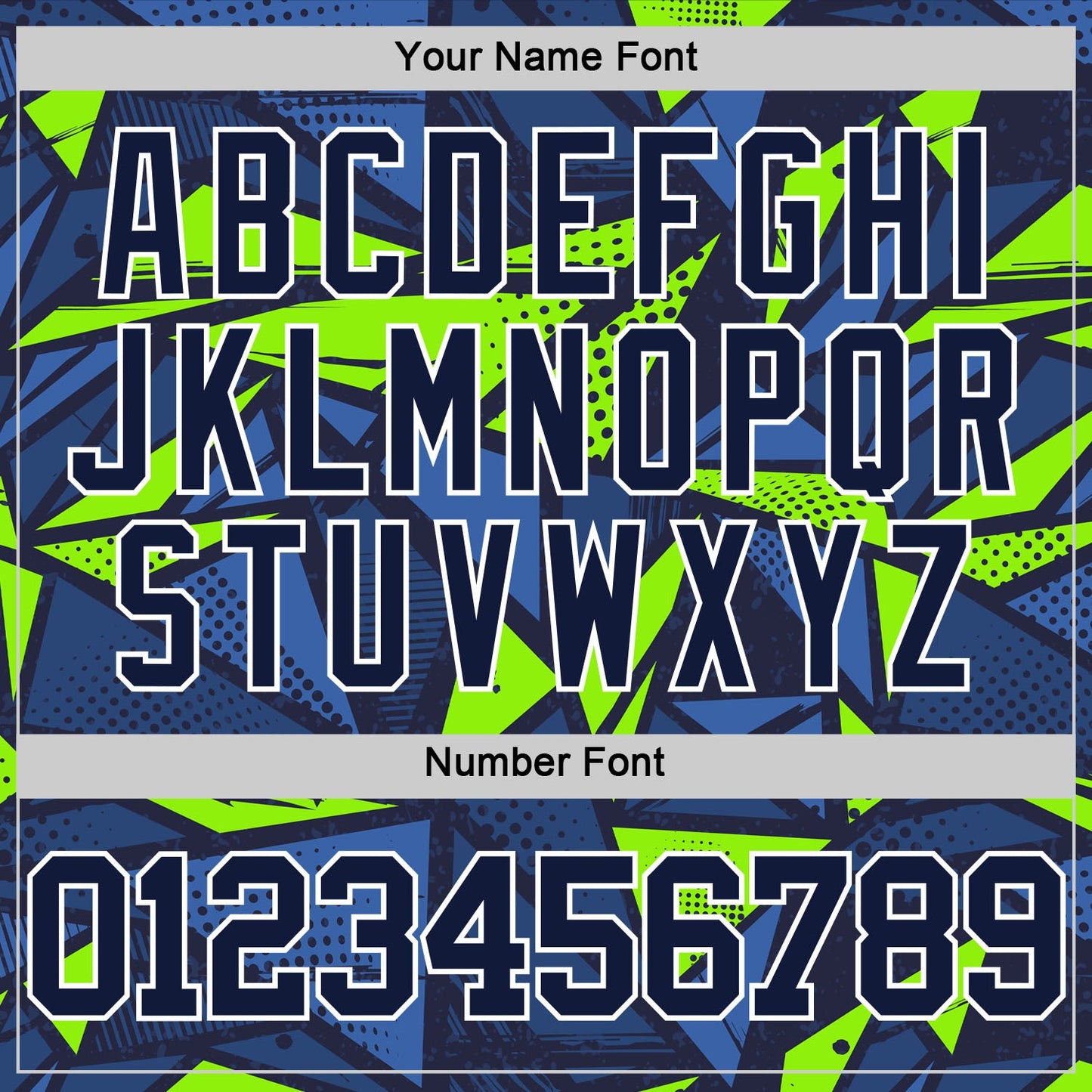 Custom Navy Neon Green-White Geometric Shape Round Neck Sublimation Basketball Suit Jersey - Sky-Custom