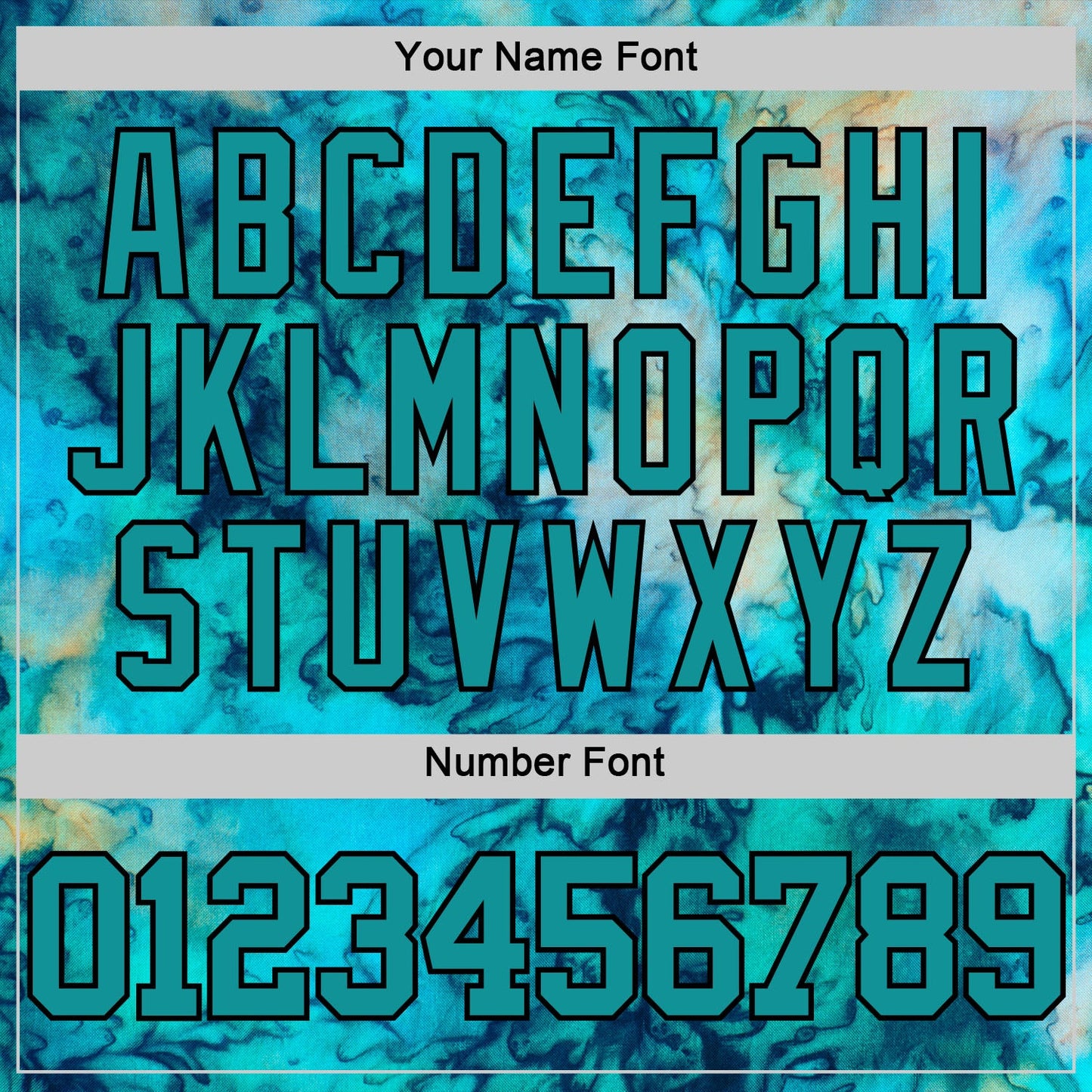 Custom Tie Dye Teal-Black Round Neck Sublimation Basketball Suit Jersey - Sky-Custom