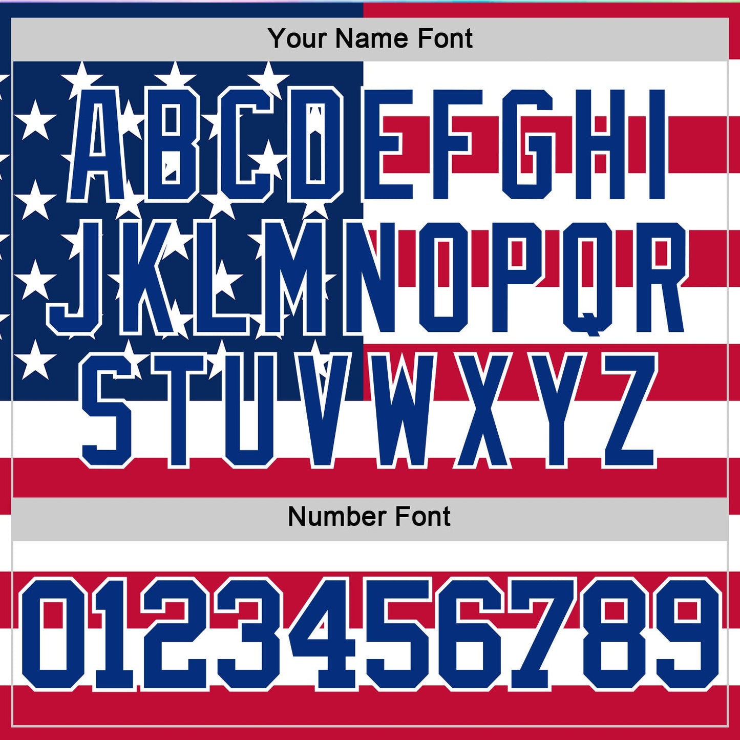 Custom Red Royal-White American Flag Round Neck Sublimation Basketball Suit Jersey - Sky-Custom