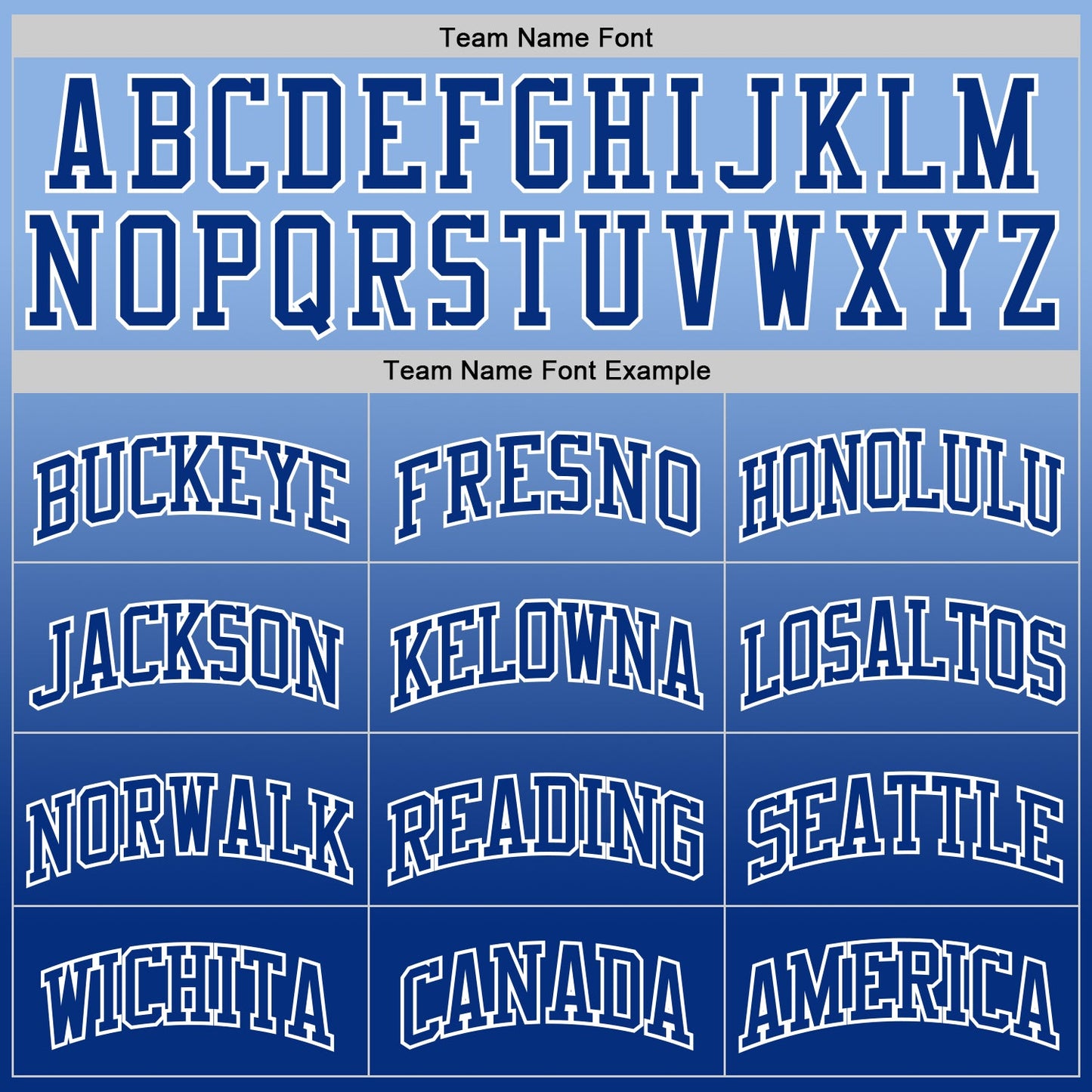 Custom Light Blue Royal-White Fade Fashion Round Neck Sublimation Basketball Suit Jersey - Sky-Custom