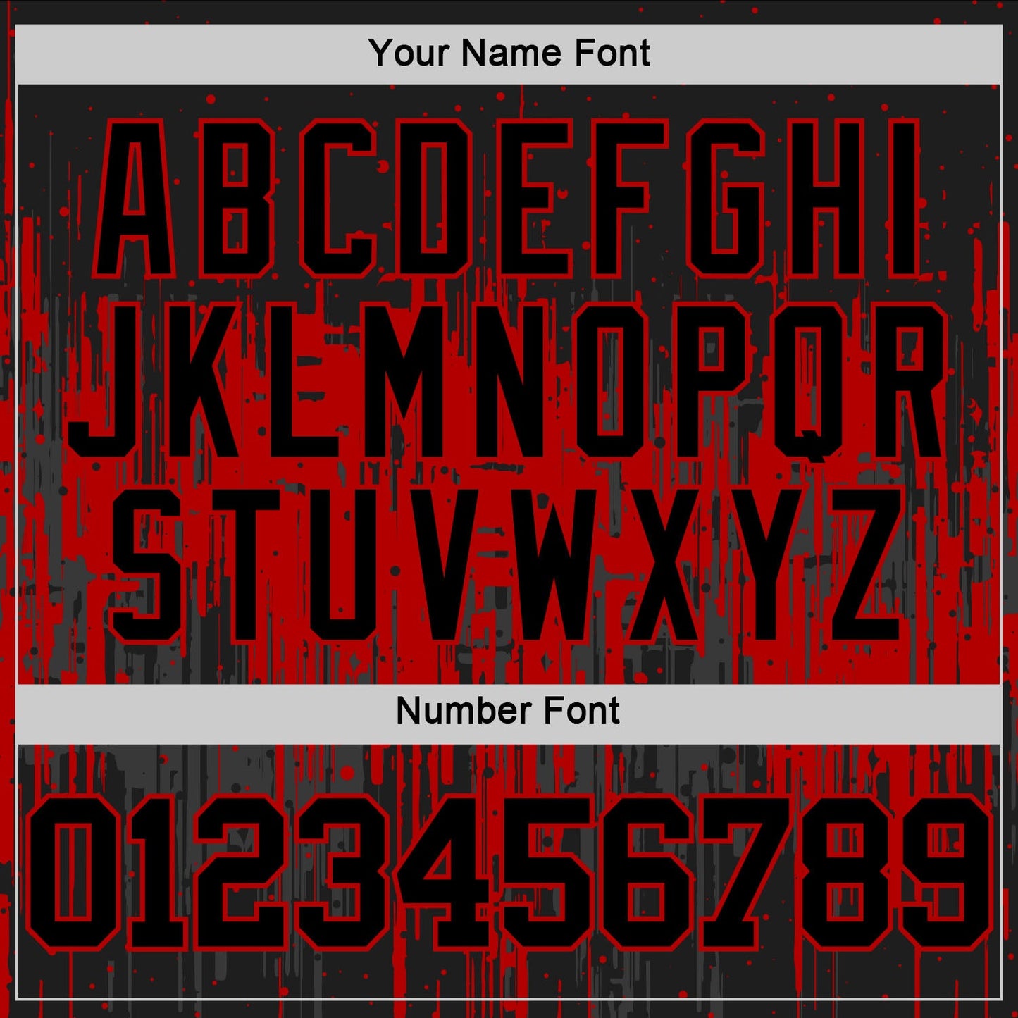 Custom Black Red Dripping Splatter Art Round Neck Sublimation Basketball Suit Jersey - Sky-Custom