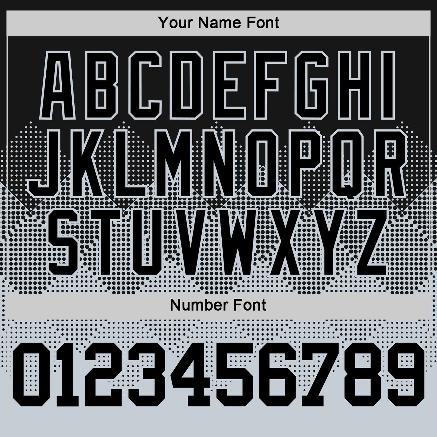 Custom Black Silver Gradient Square Shapes Round Neck Sublimation Basketball Suit Jersey - Sky-Custom