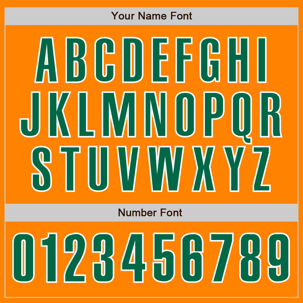 Custom Bay Orange Kelly Green-White Authentic Baseball Jersey - Sky-Custom