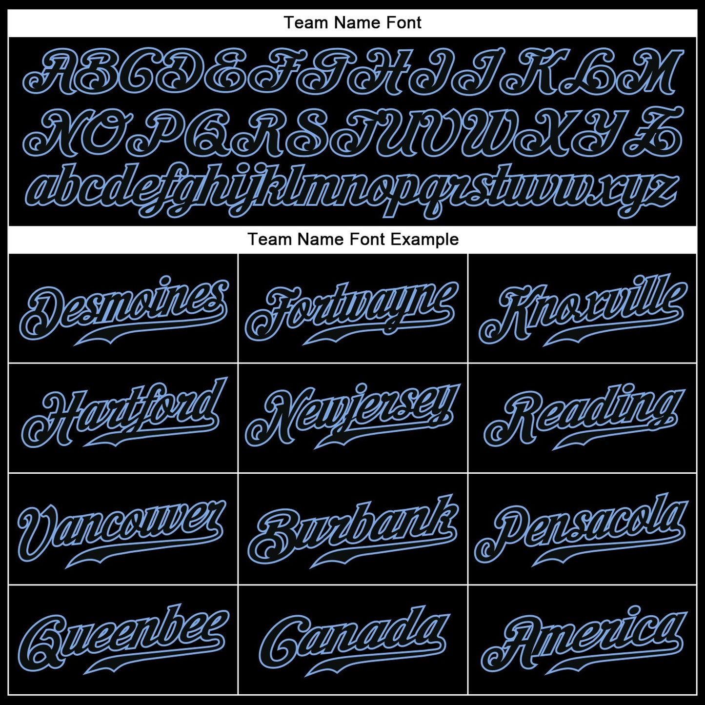 Custom Black Black-Light Blue Authentic Baseball Jersey - Sky-Custom
