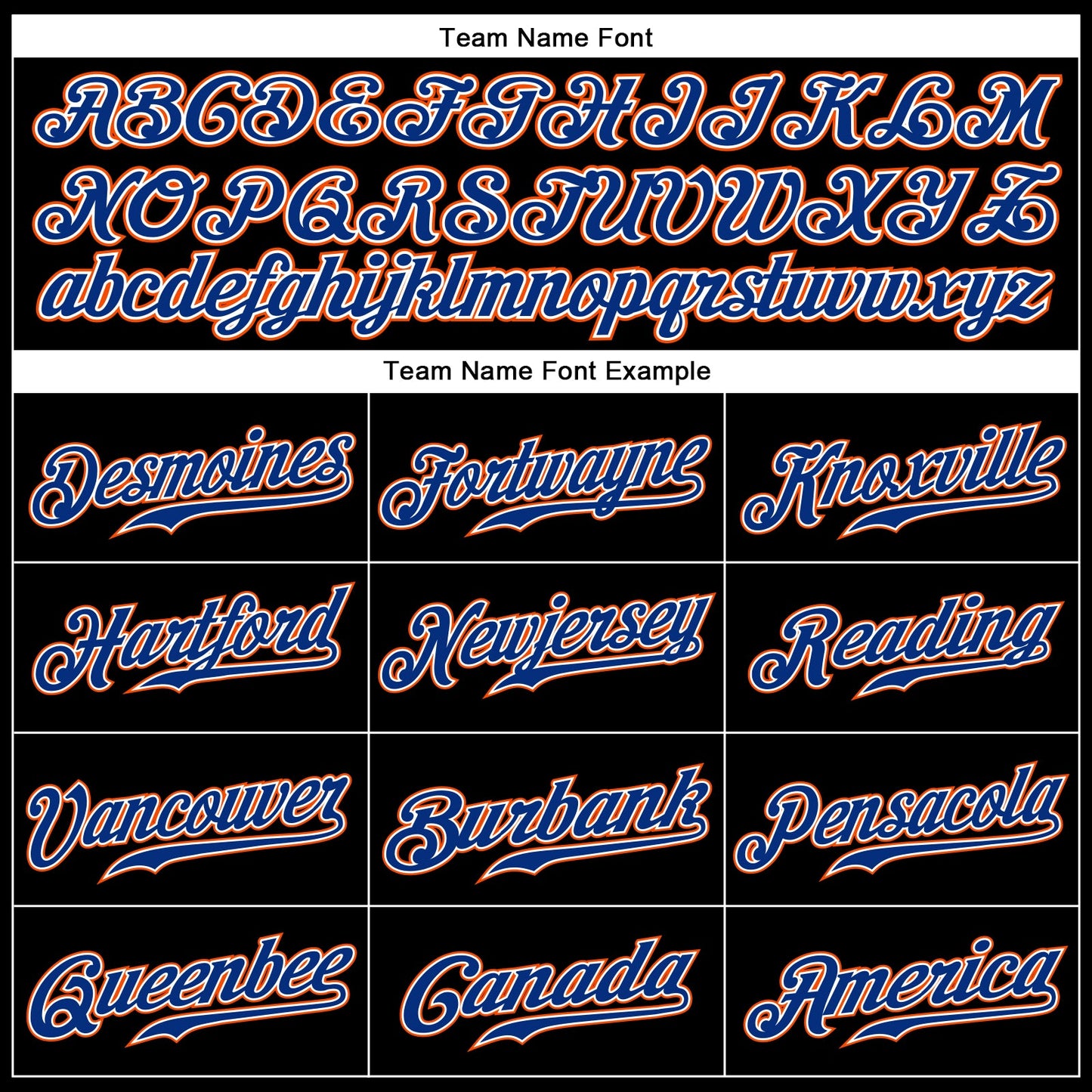 Custom Black Royal-Orange Authentic Sleeveless Baseball Jersey - Sky-Custom