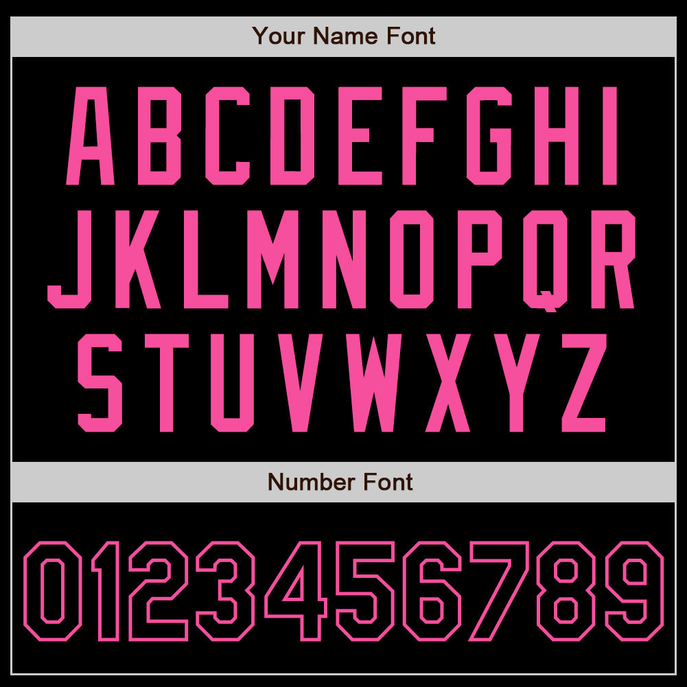 Custom Black Black-Pink Authentic Baseball Jersey - Sky-Custom