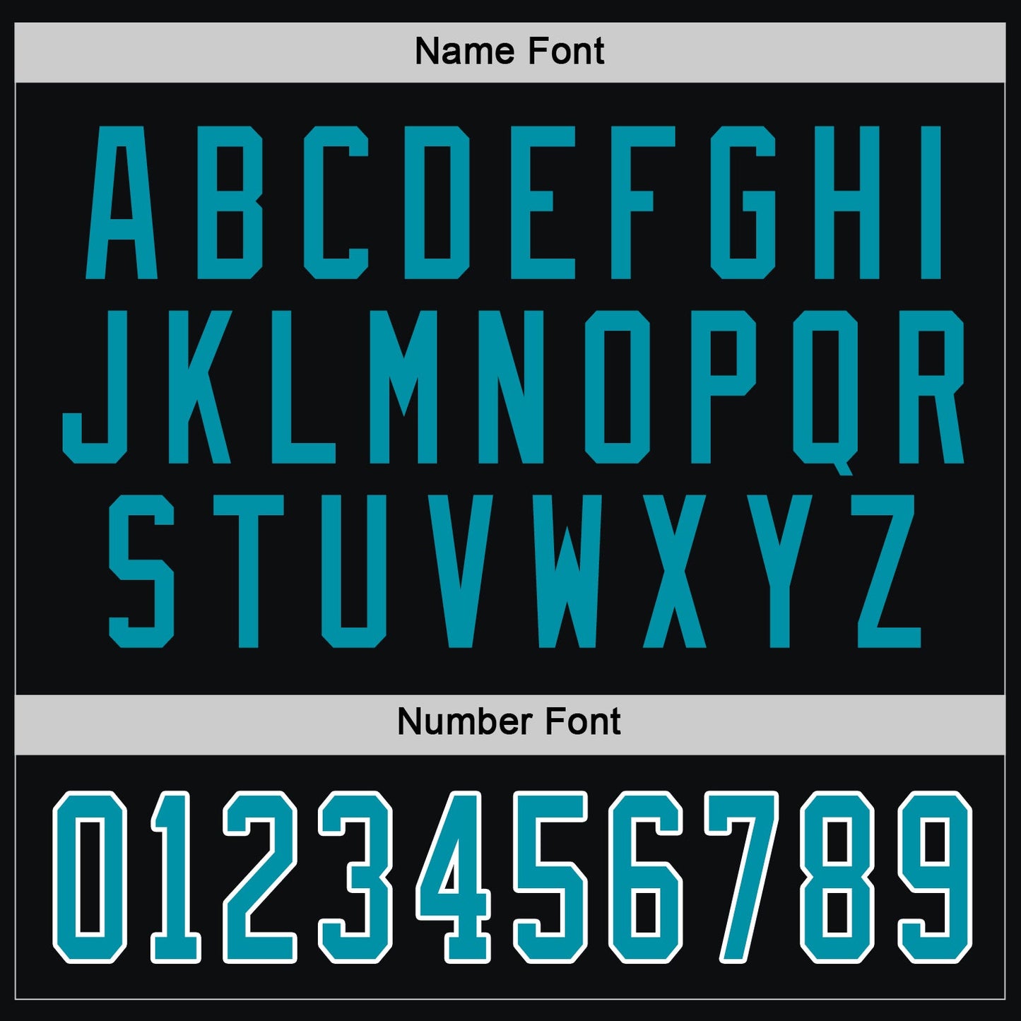 Custom Black Teal-White Hockey Jersey - Sky-Custom