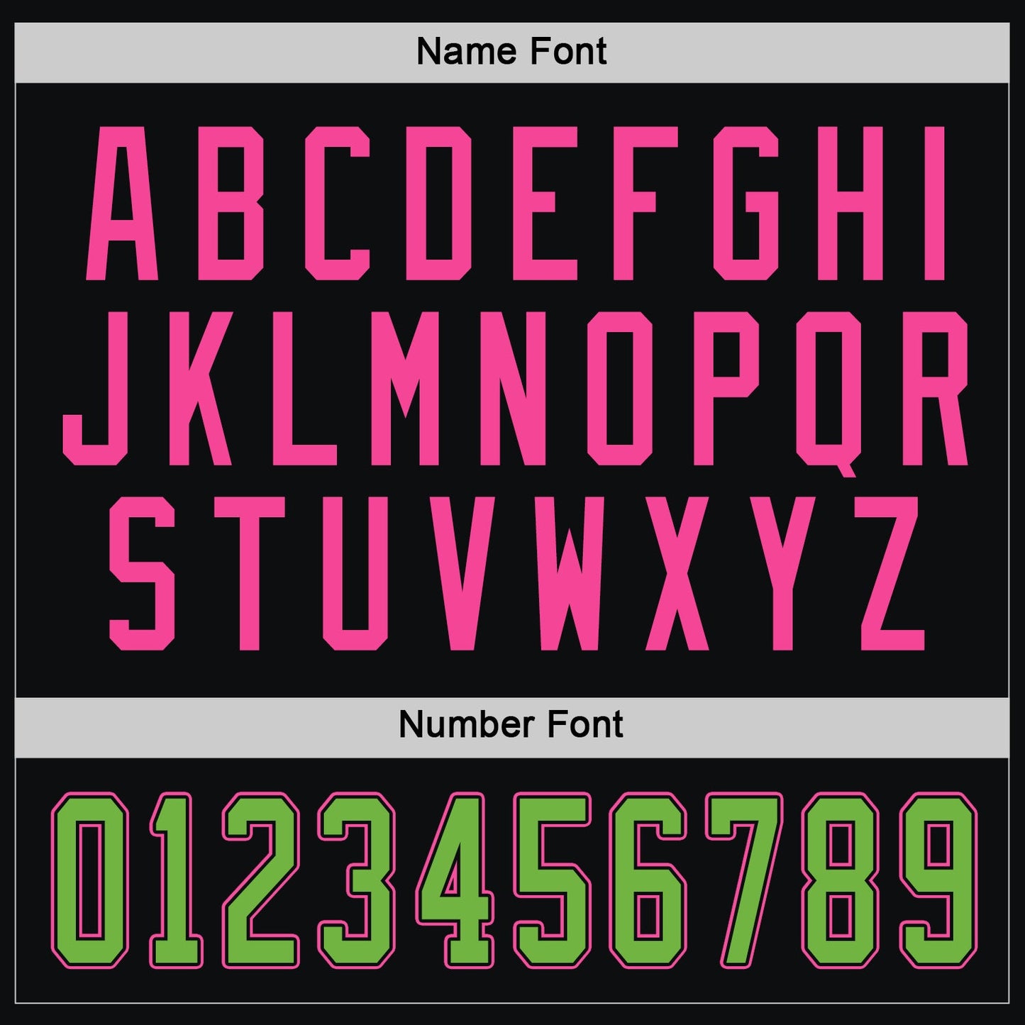 Custom Black Neon Green-Pink Hockey Jersey - Sky-Custom